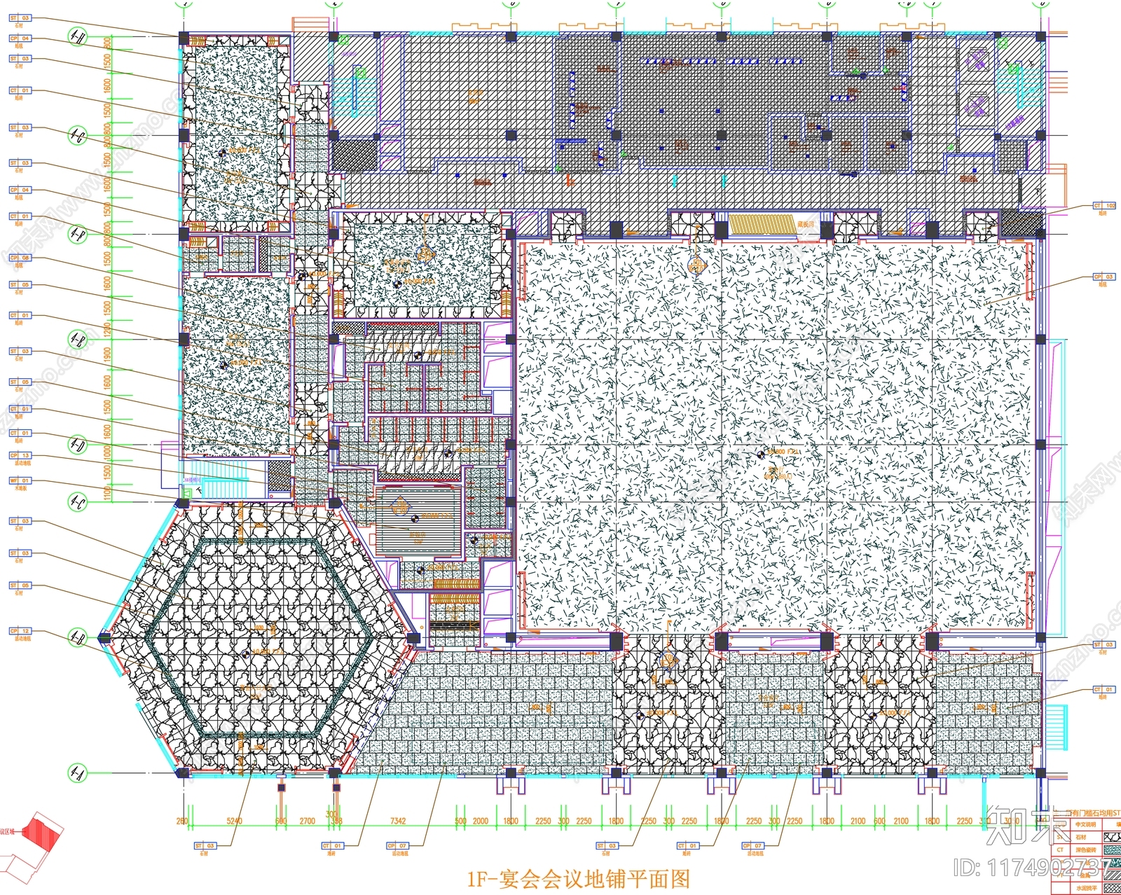 现代工装图库cad施工图下载【ID:1174902737】