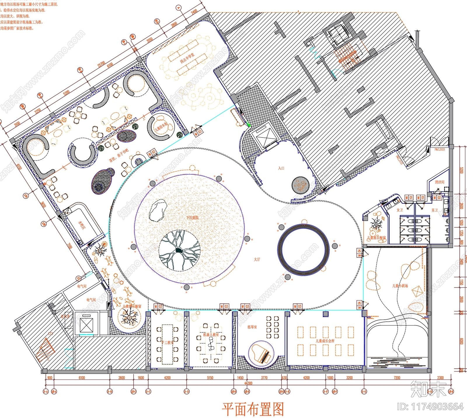 现代工装图库施工图下载【ID:1174903664】
