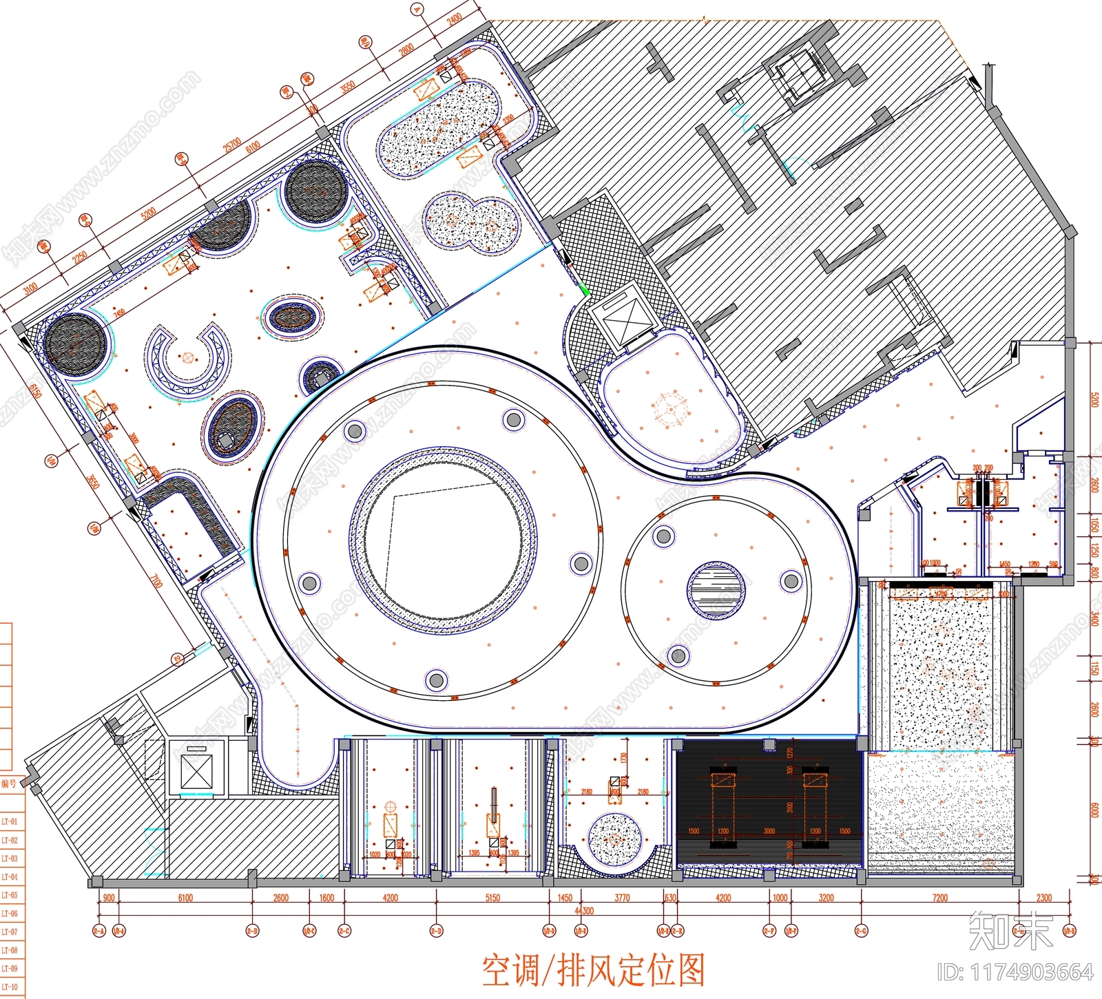 现代工装图库cad施工图下载【ID:1174903664】