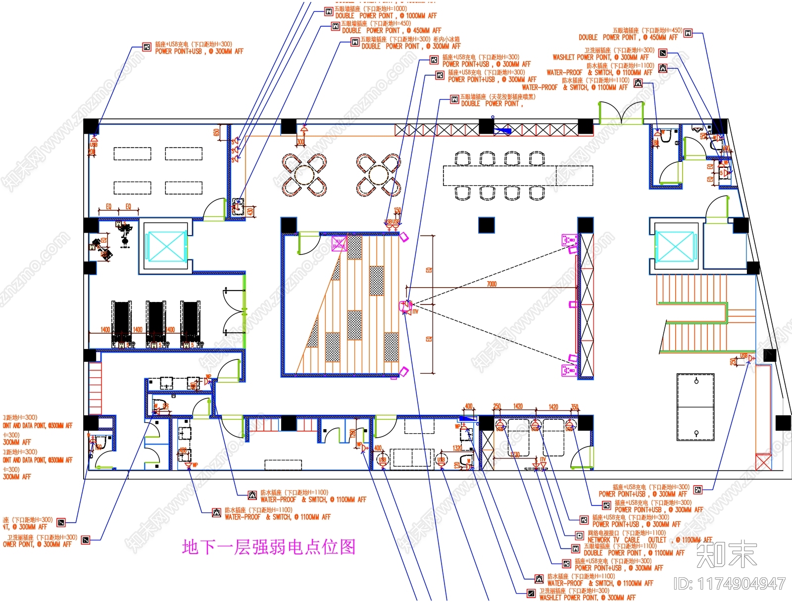现代工装图库cad施工图下载【ID:1174904947】