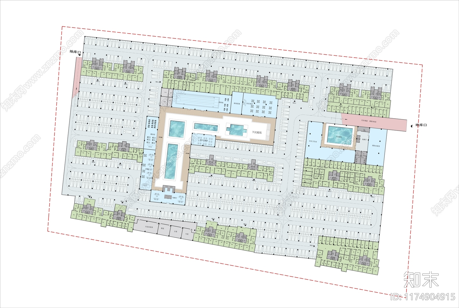 现代住宅楼建筑cad施工图下载【ID:1174904915】