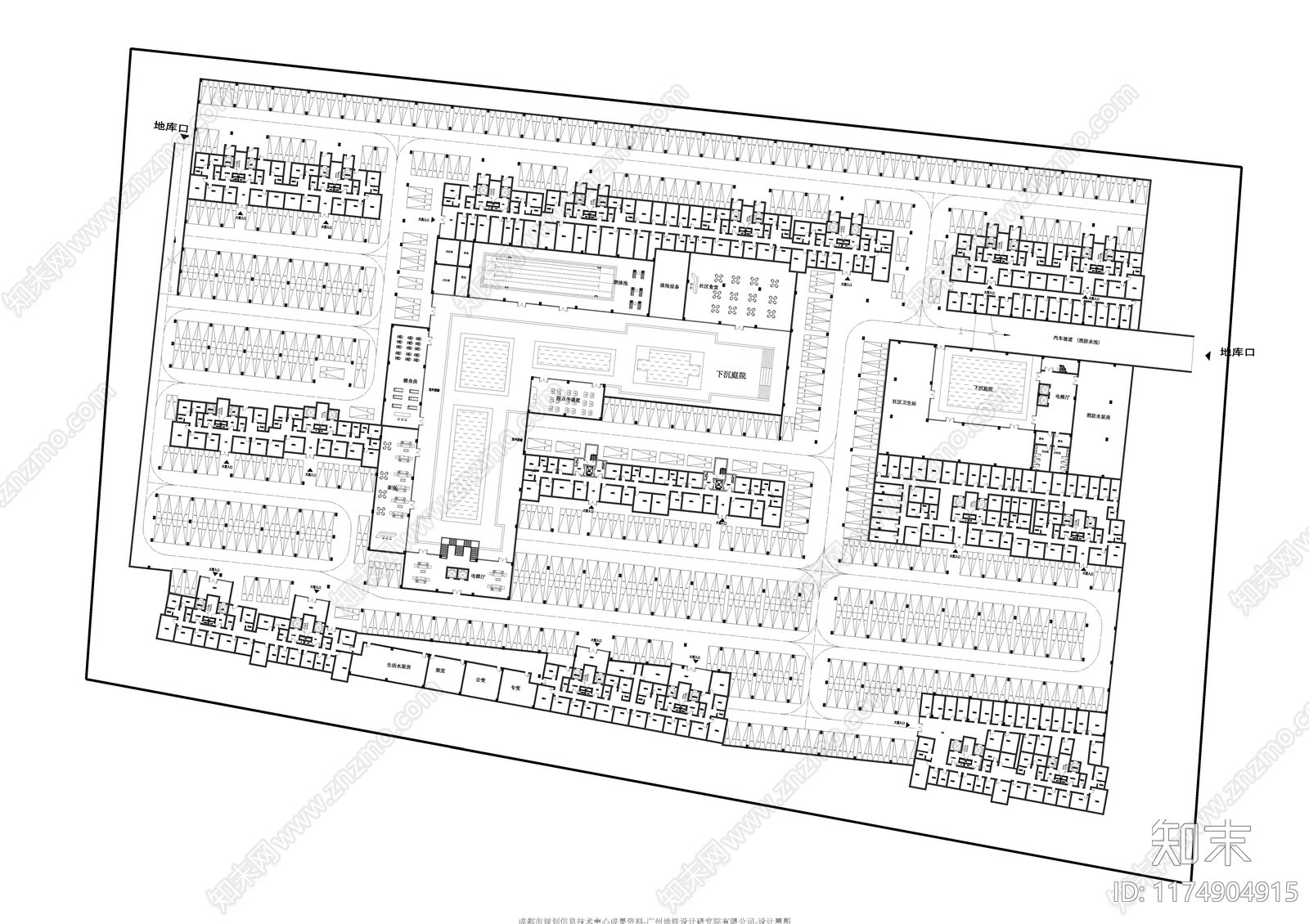 现代住宅楼建筑cad施工图下载【ID:1174904915】