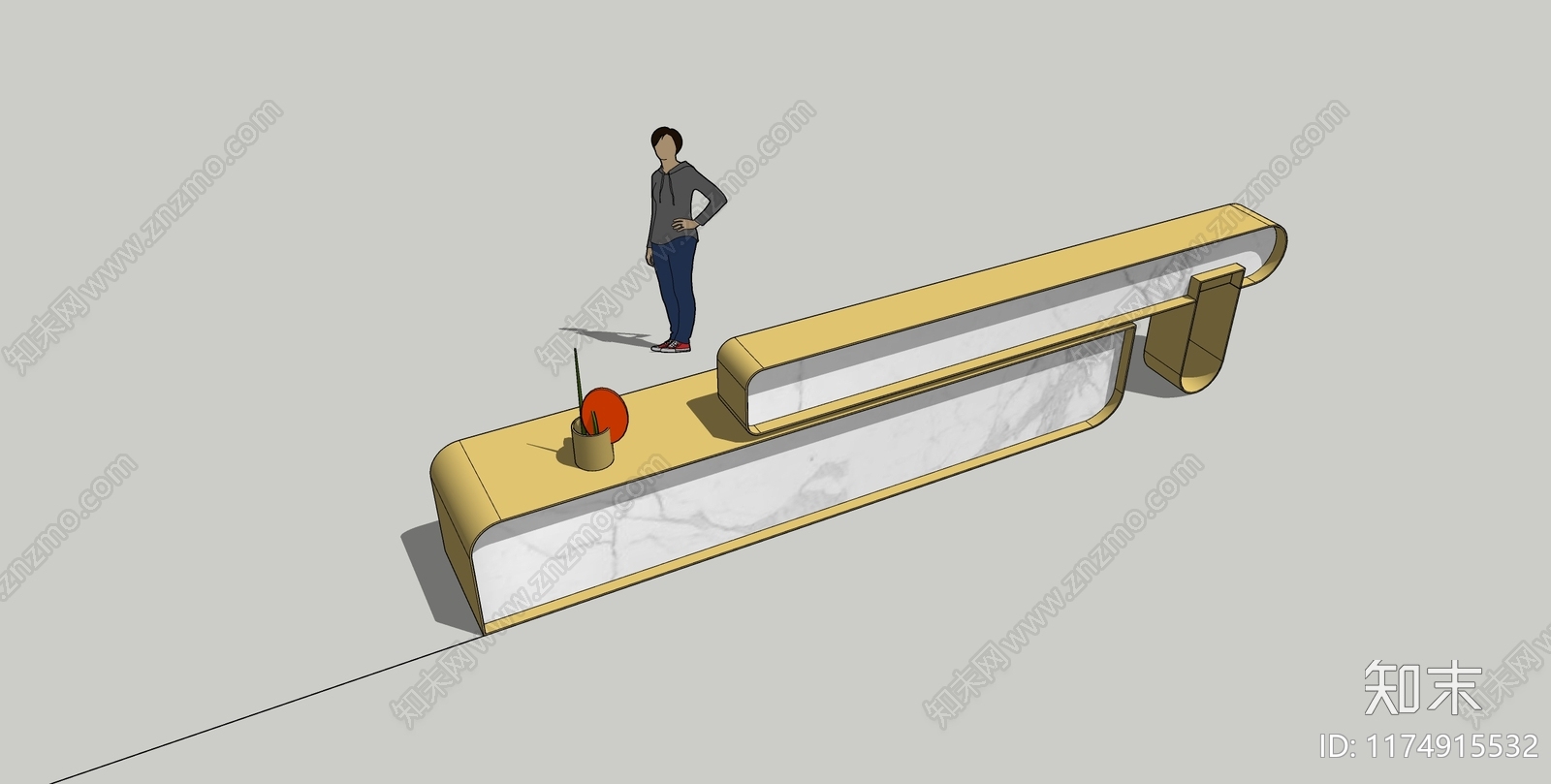 现代简约医院SU模型下载【ID:1174915532】