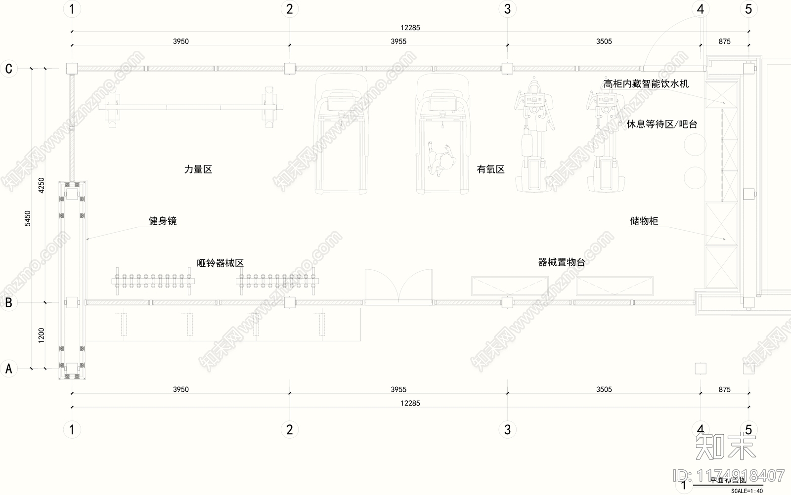 现代其他商业空间cad施工图下载【ID:1174918407】