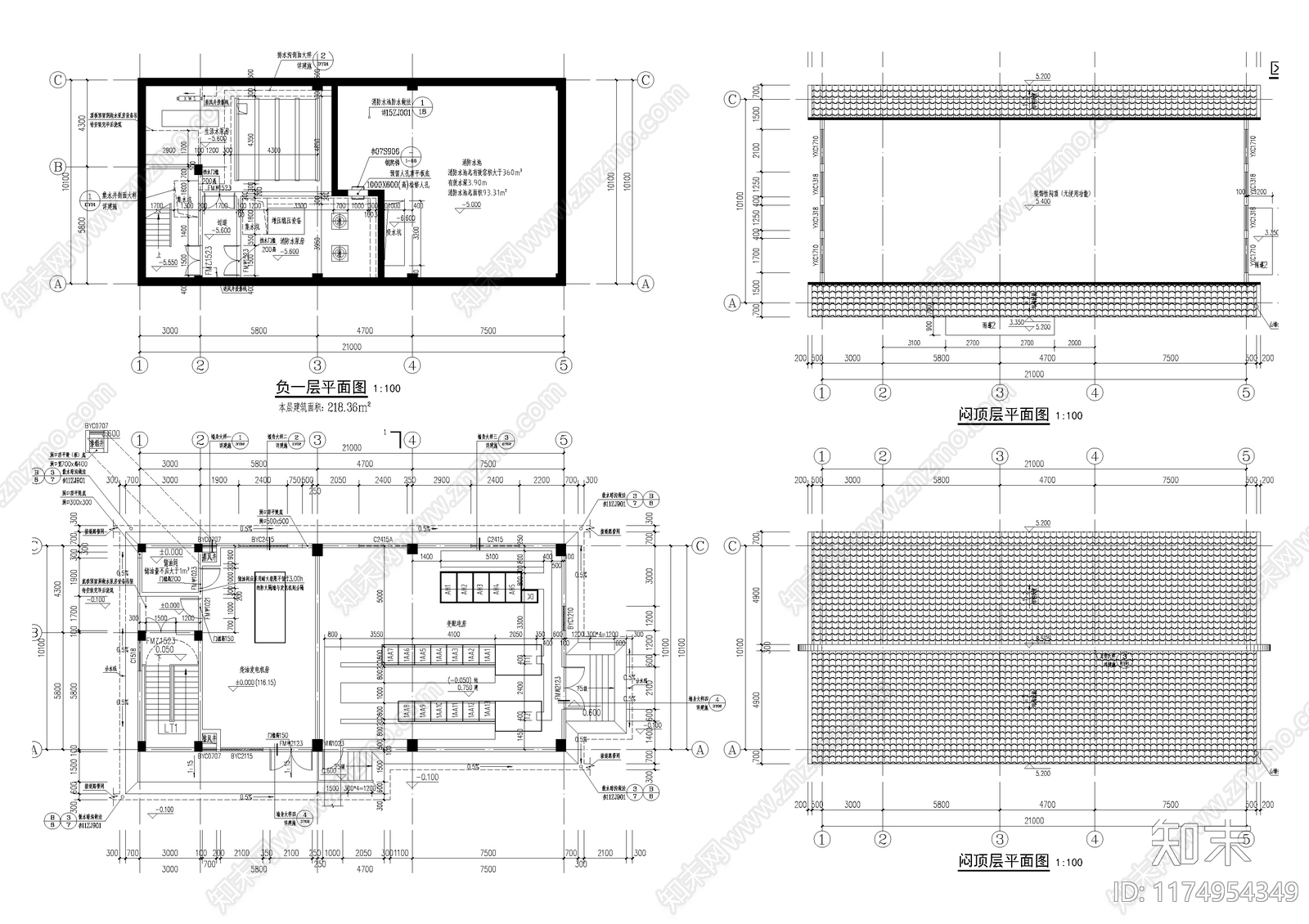 新中式中式其他建筑施工图下载【ID:1174954349】