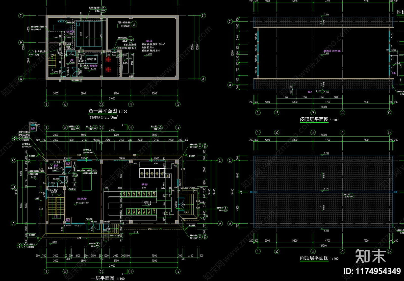 新中式中式其他建筑施工图下载【ID:1174954349】