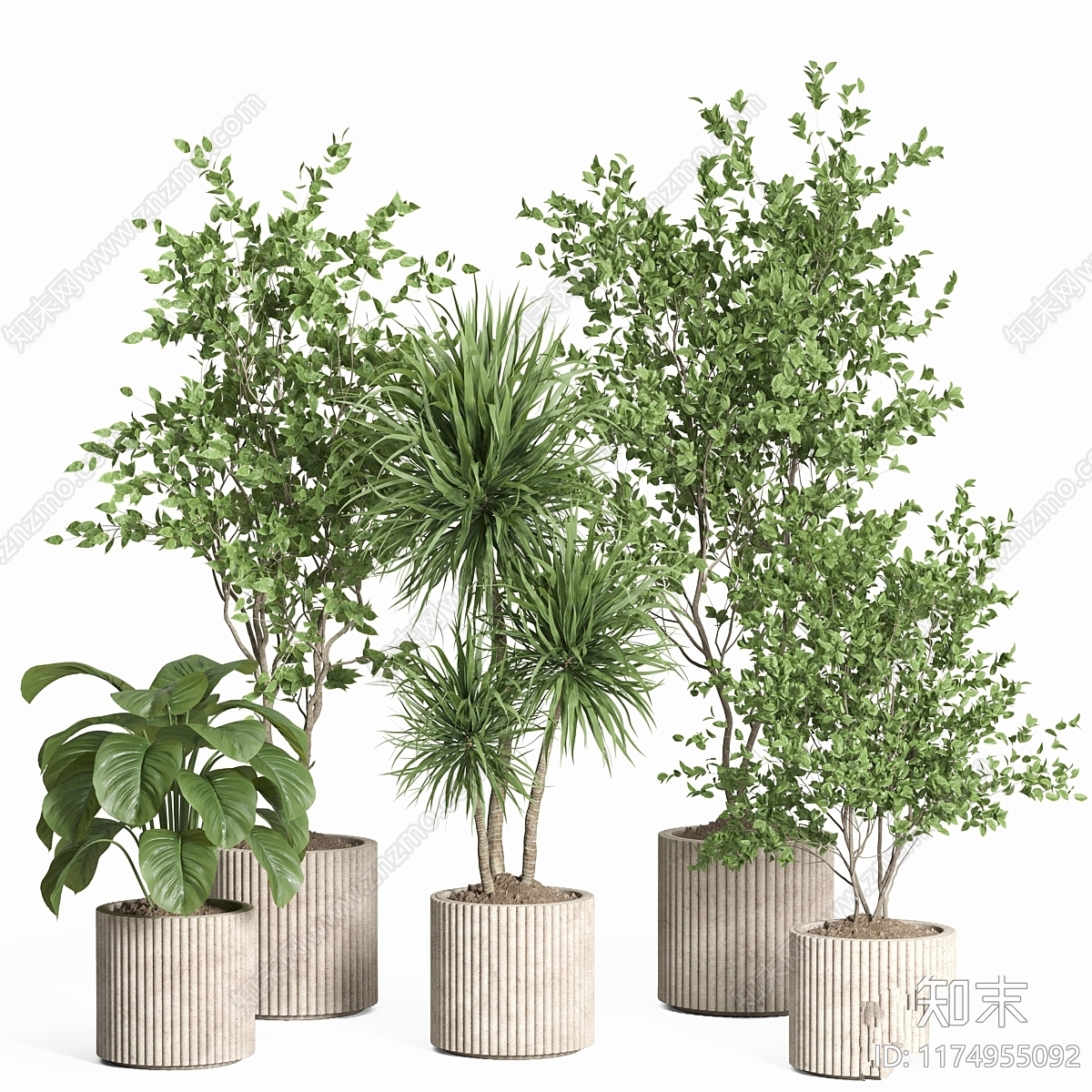 绿植墙3D模型下载【ID:1174955092】