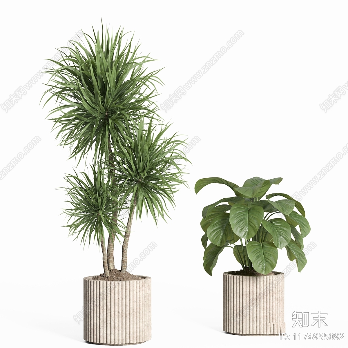 绿植墙3D模型下载【ID:1174955092】