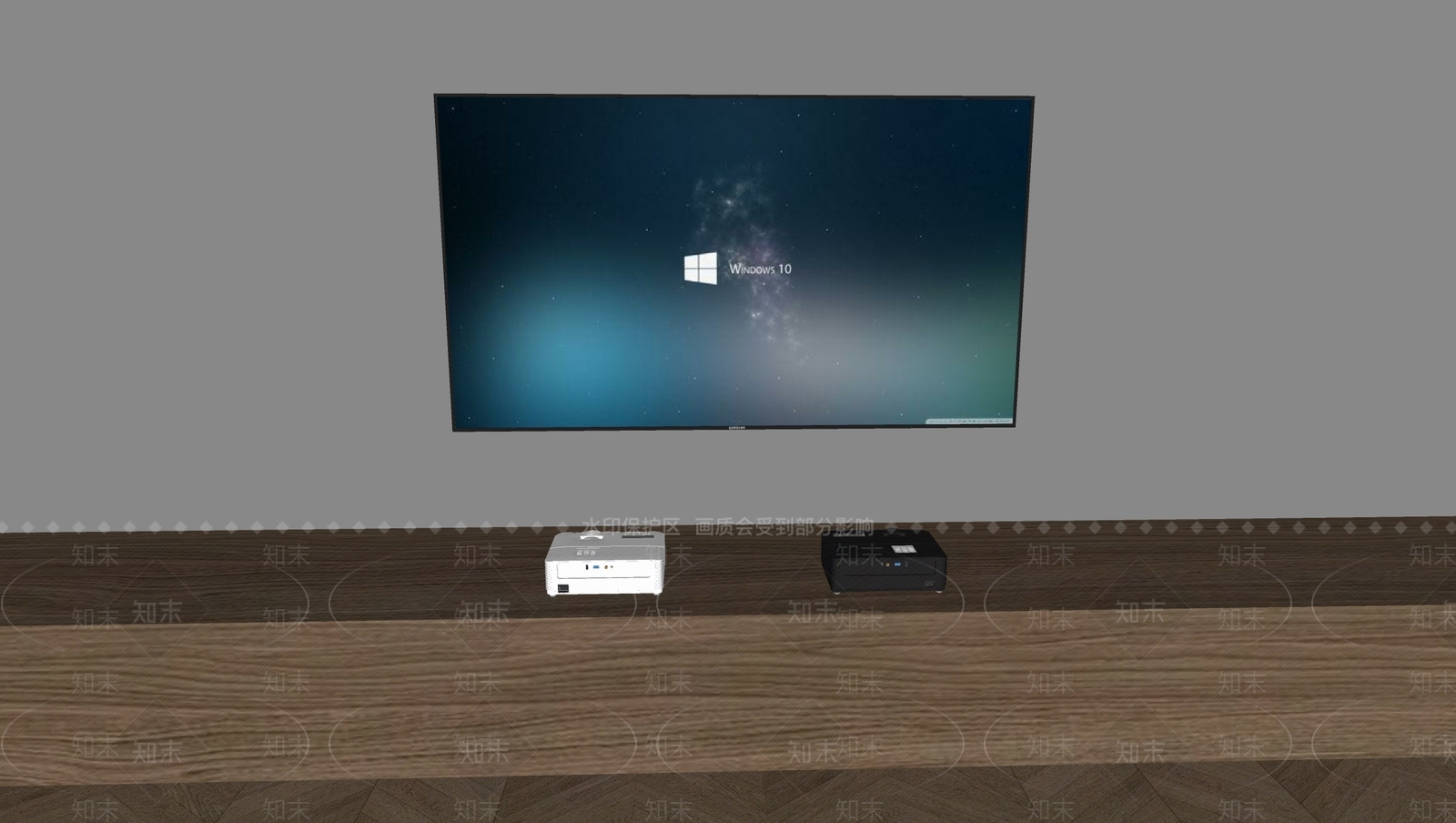投影幕布SU模型下载【ID:1174955447】