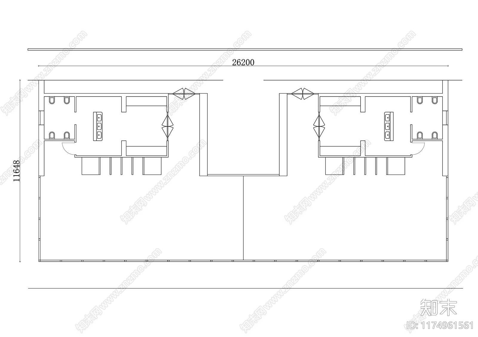 现代幼儿园施工图下载【ID:1174961561】