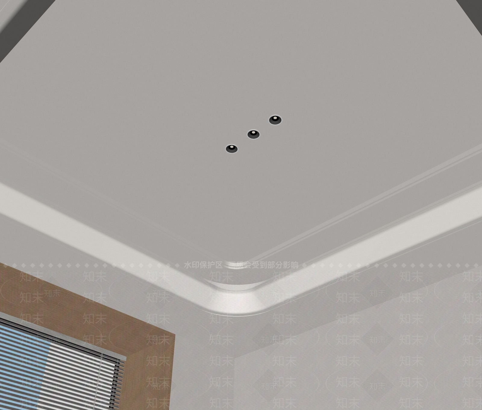 现代吊顶SU模型下载【ID:1174966536】