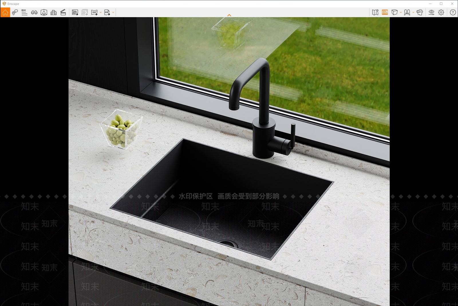 现代水槽SU模型下载【ID:1174968897】
