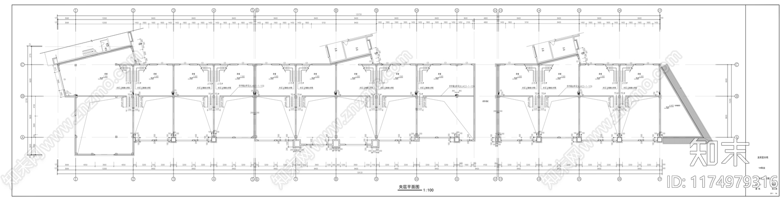 现代商业街cad施工图下载【ID:1174979316】