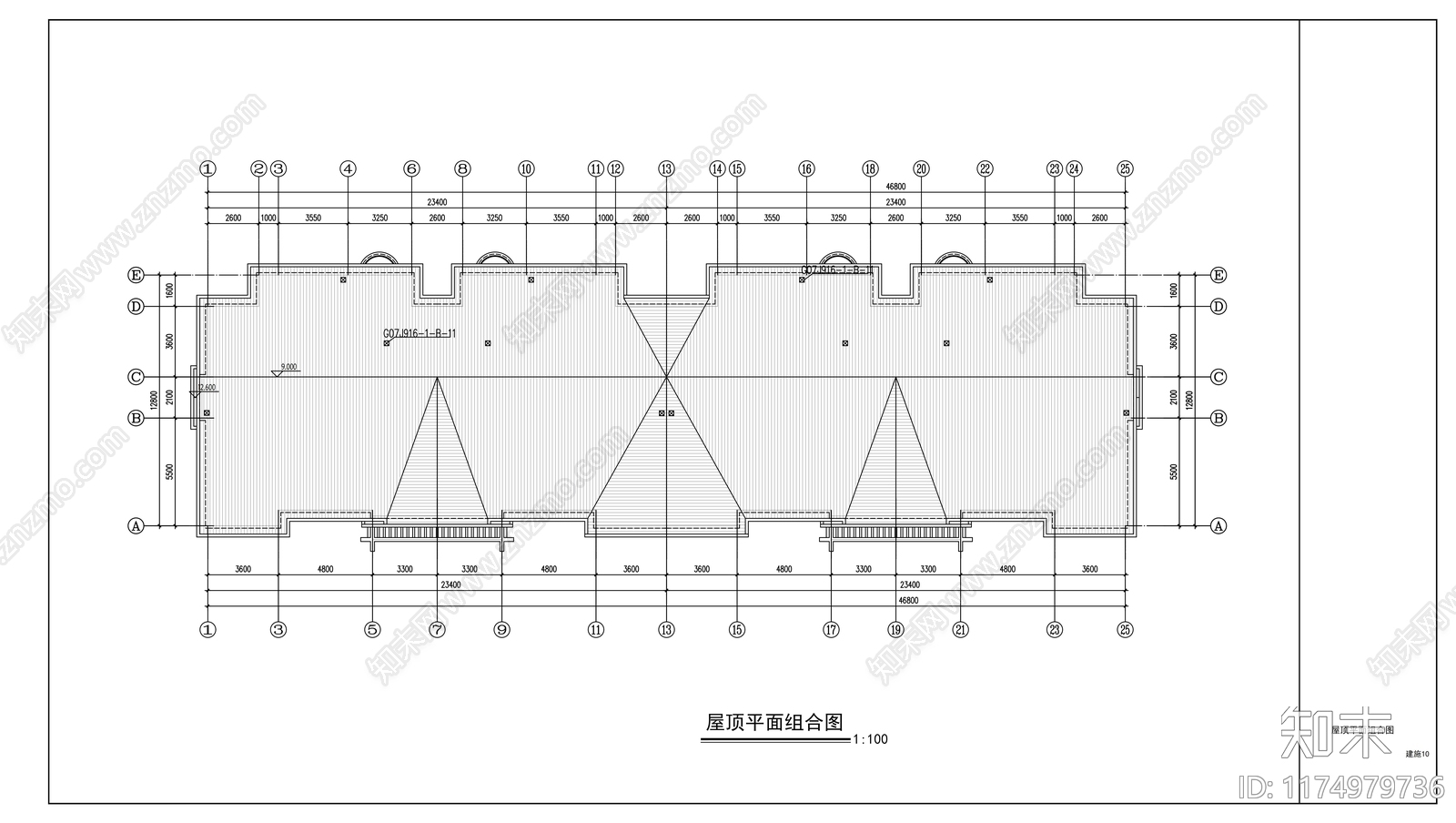 现代住宅楼建筑cad施工图下载【ID:1174979736】