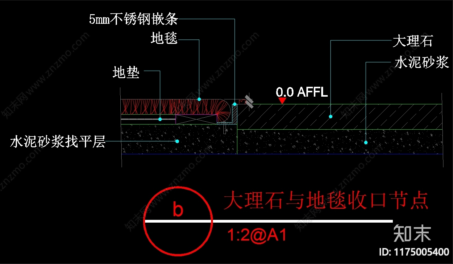 现代地面节点施工图下载【ID:1175005400】