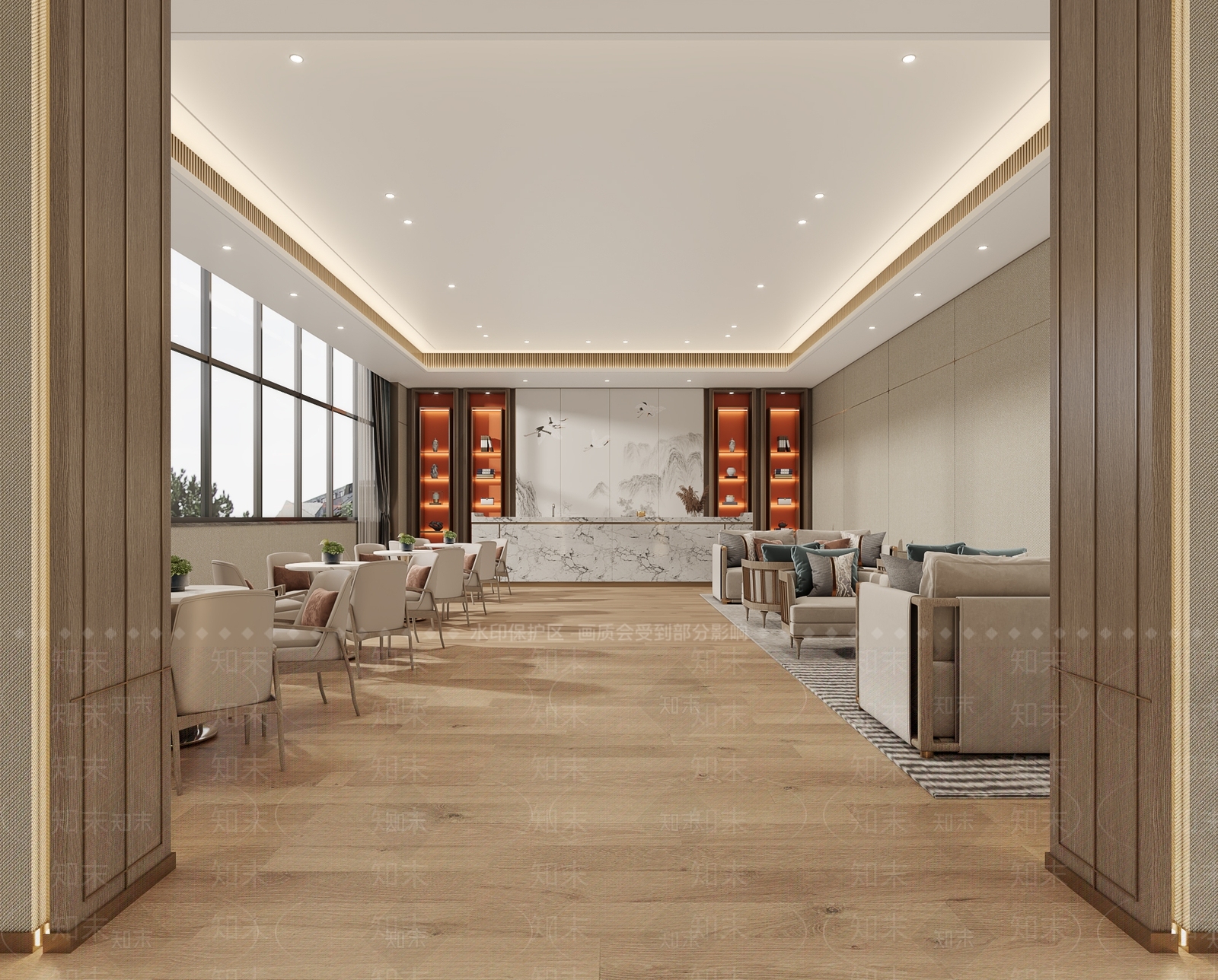 中式接待室3D模型下载【ID:1175008061】