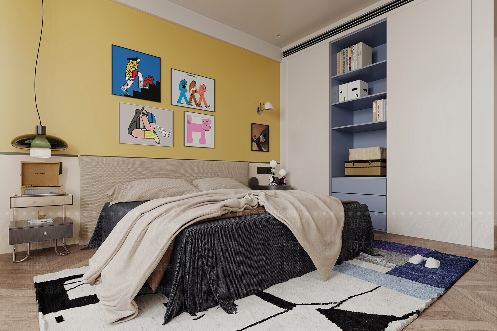现代书房3D模型下载【ID:1214799879】