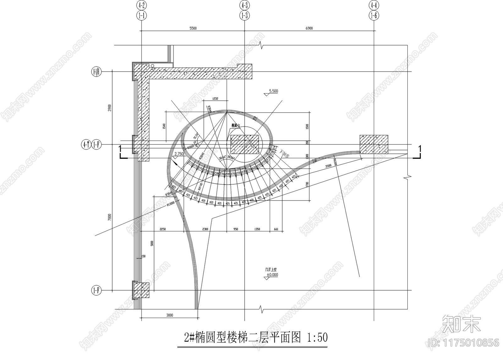 现代楼梯节点cad施工图下载【ID:1175010856】