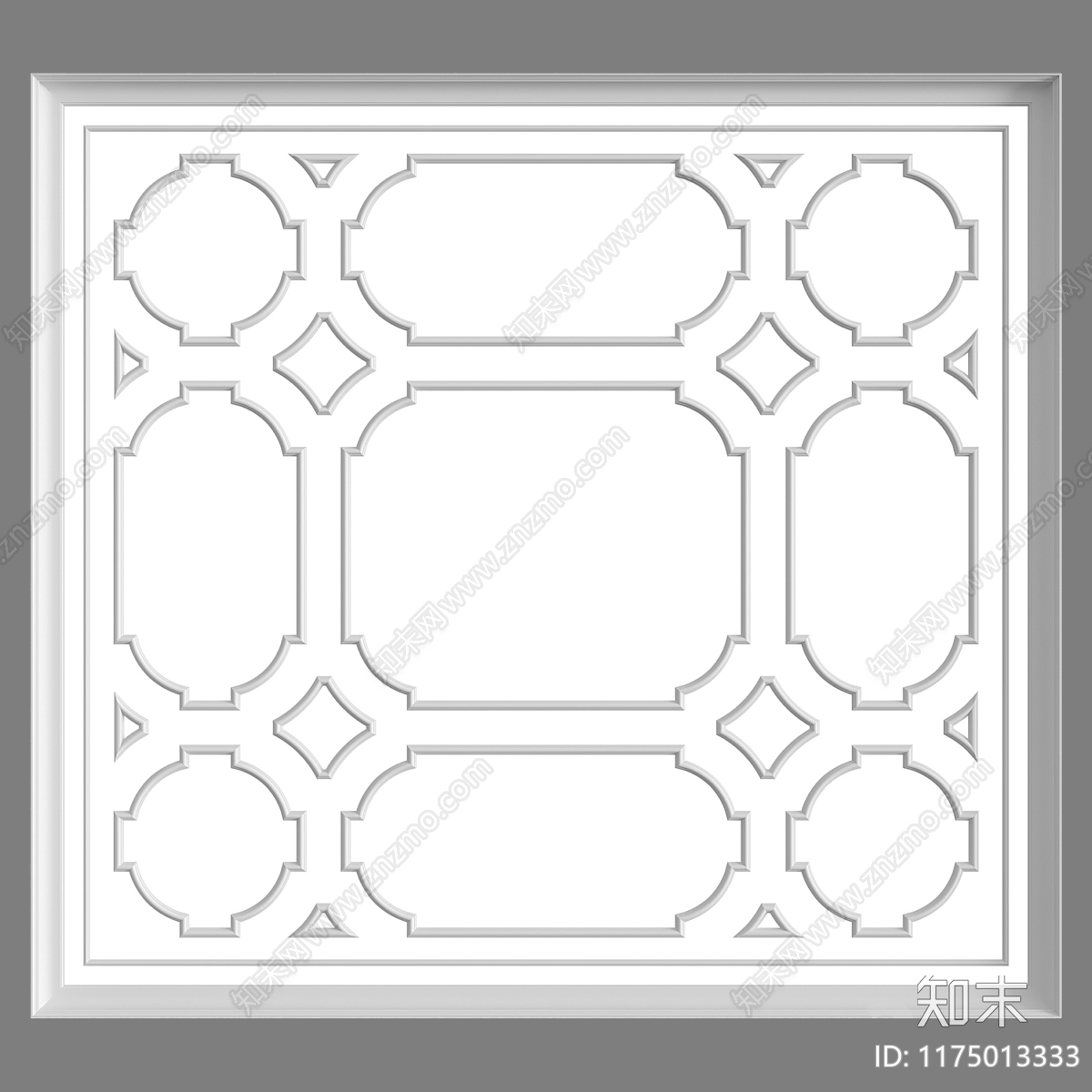 法式复古吊顶3D模型下载【ID:1175013333】