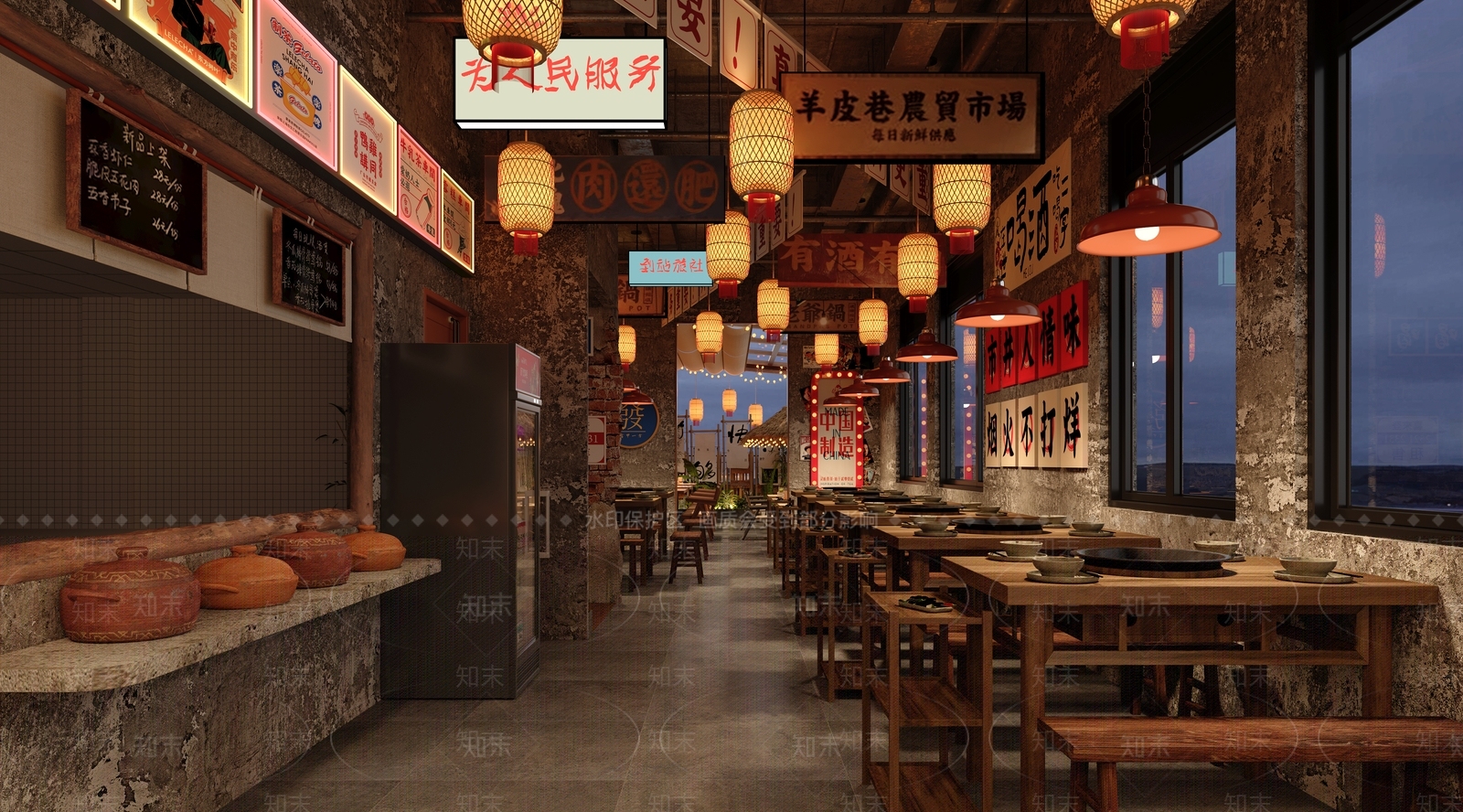 工业茶馆3D模型下载【ID:1214800101】