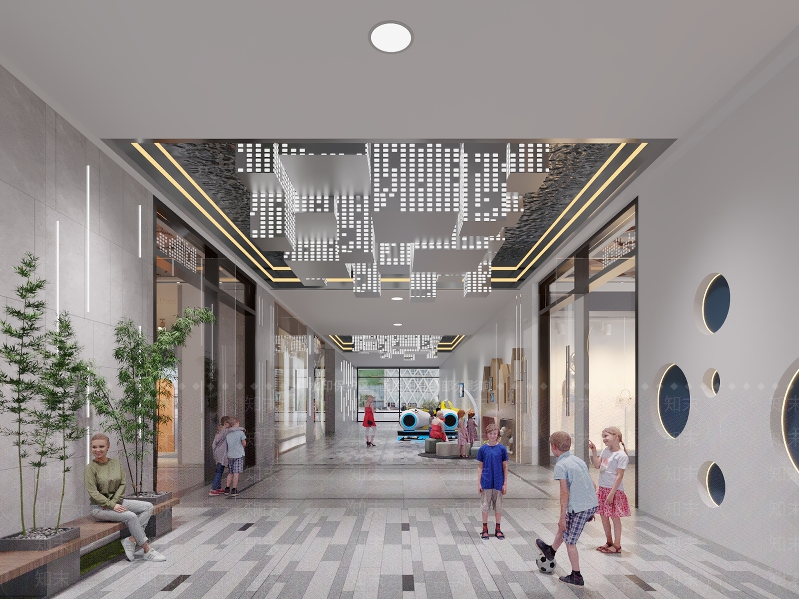 现代商场3D模型下载【ID:1175030469】