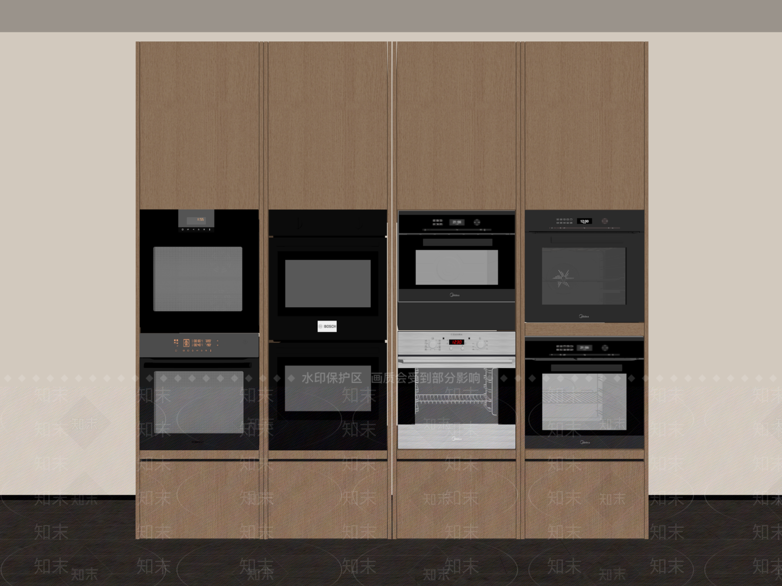 烤箱SU模型下载【ID:1175032627】