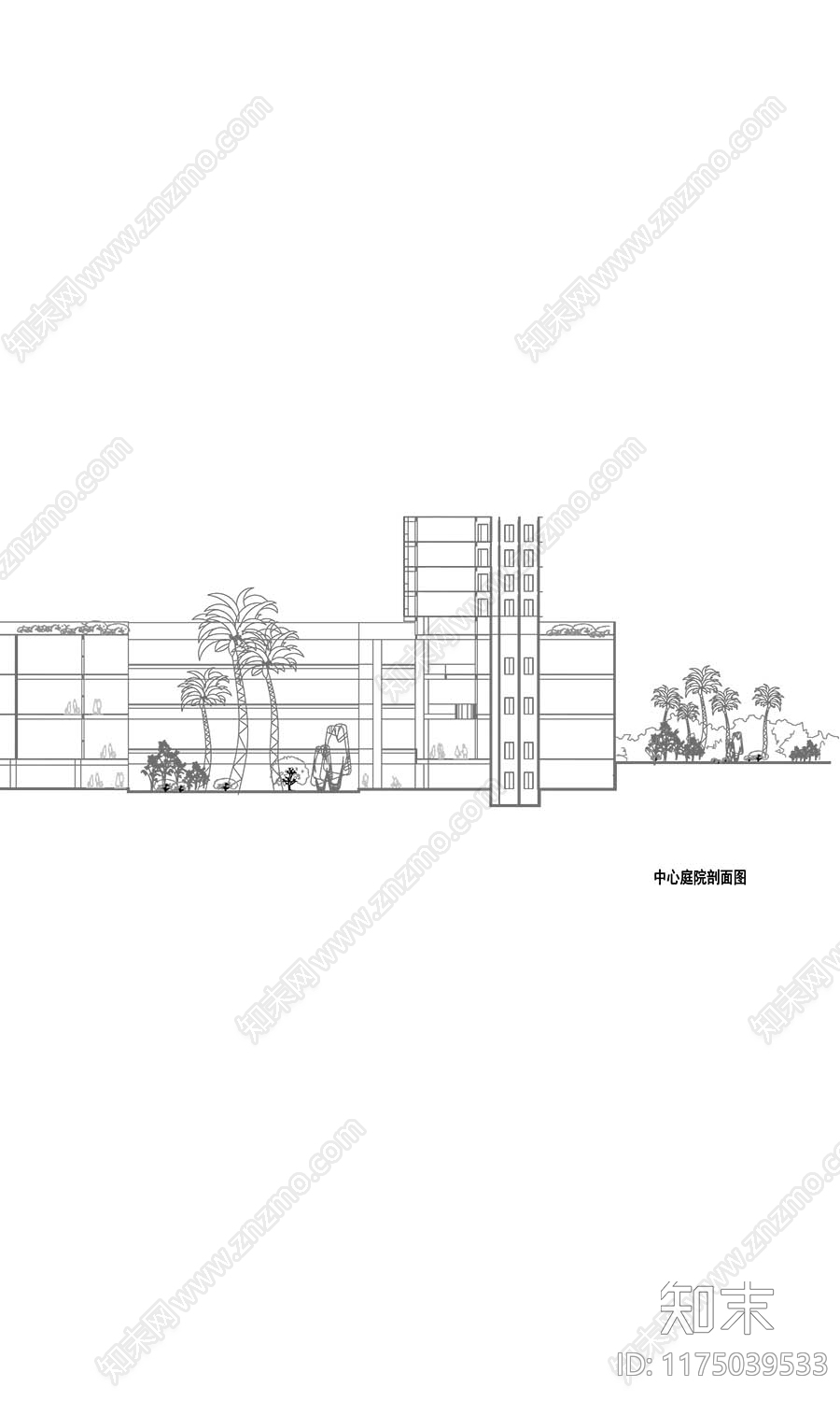 现代庭院cad施工图下载【ID:1175039533】