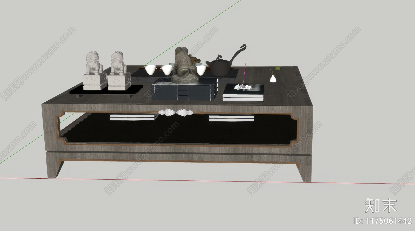 现代茶几SU模型下载【ID:1175061442】