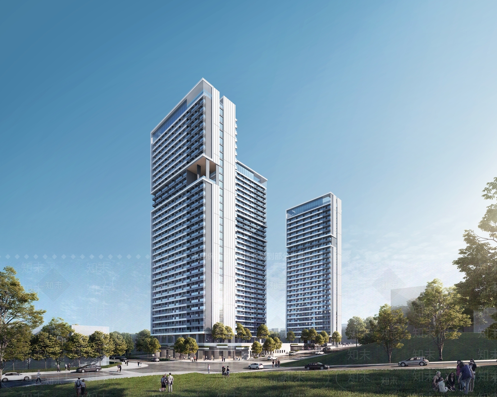 现代学校建筑SU模型下载【ID:1175068523】