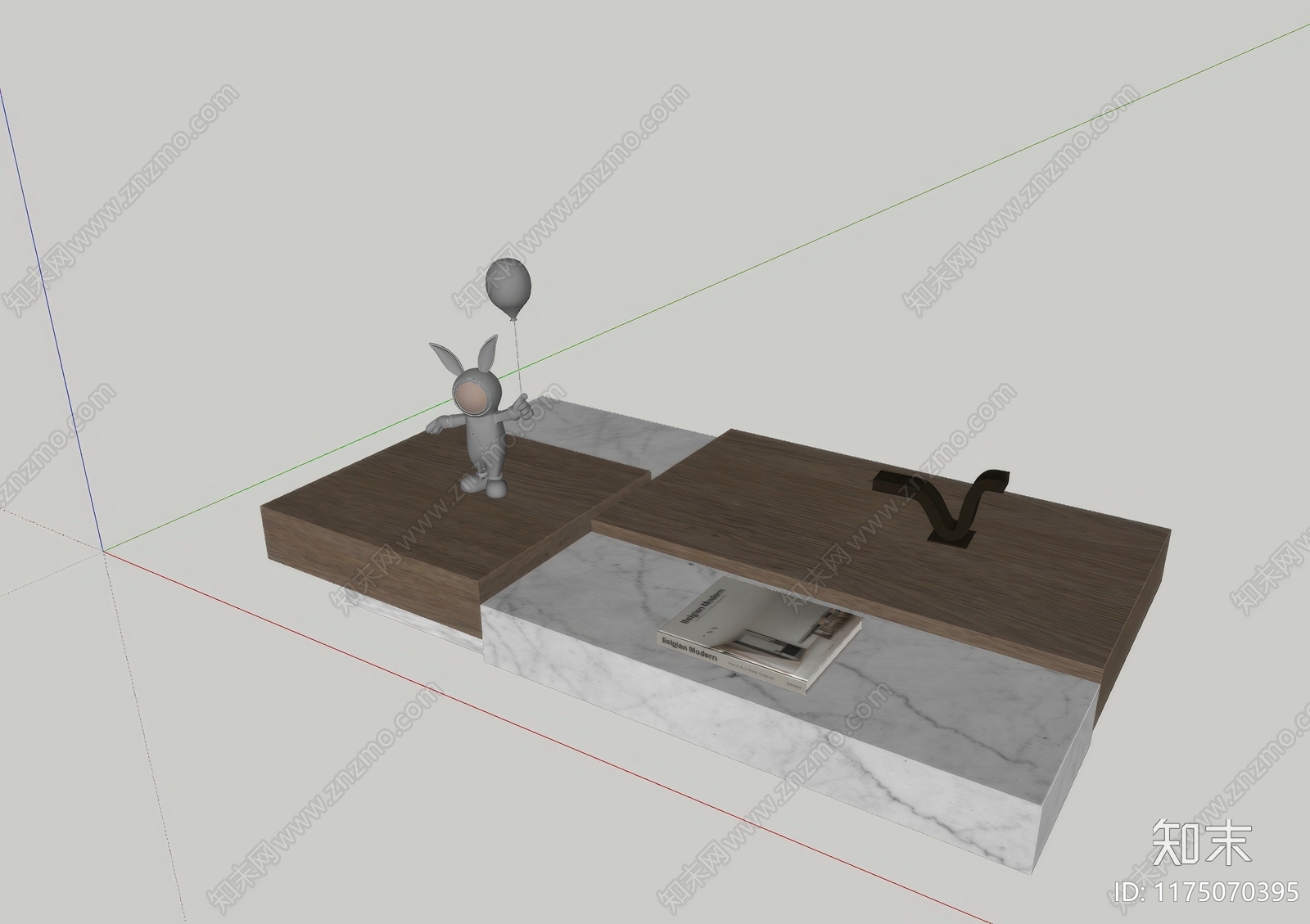 现代茶几SU模型下载【ID:1175070395】