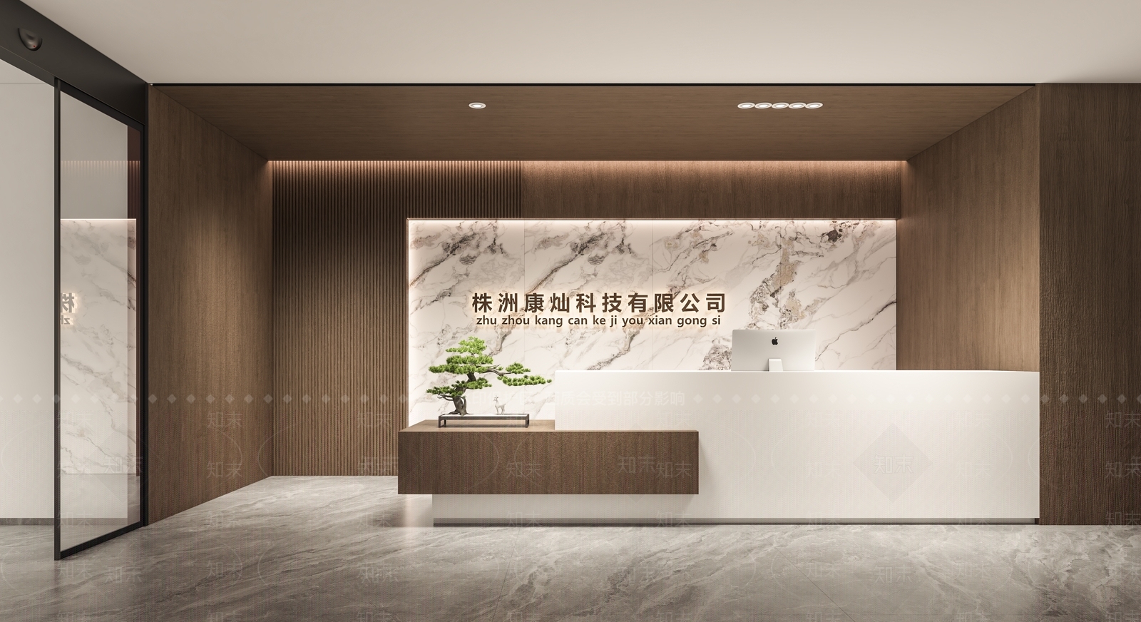 现代新中式前台3D模型下载【ID:1175076986】