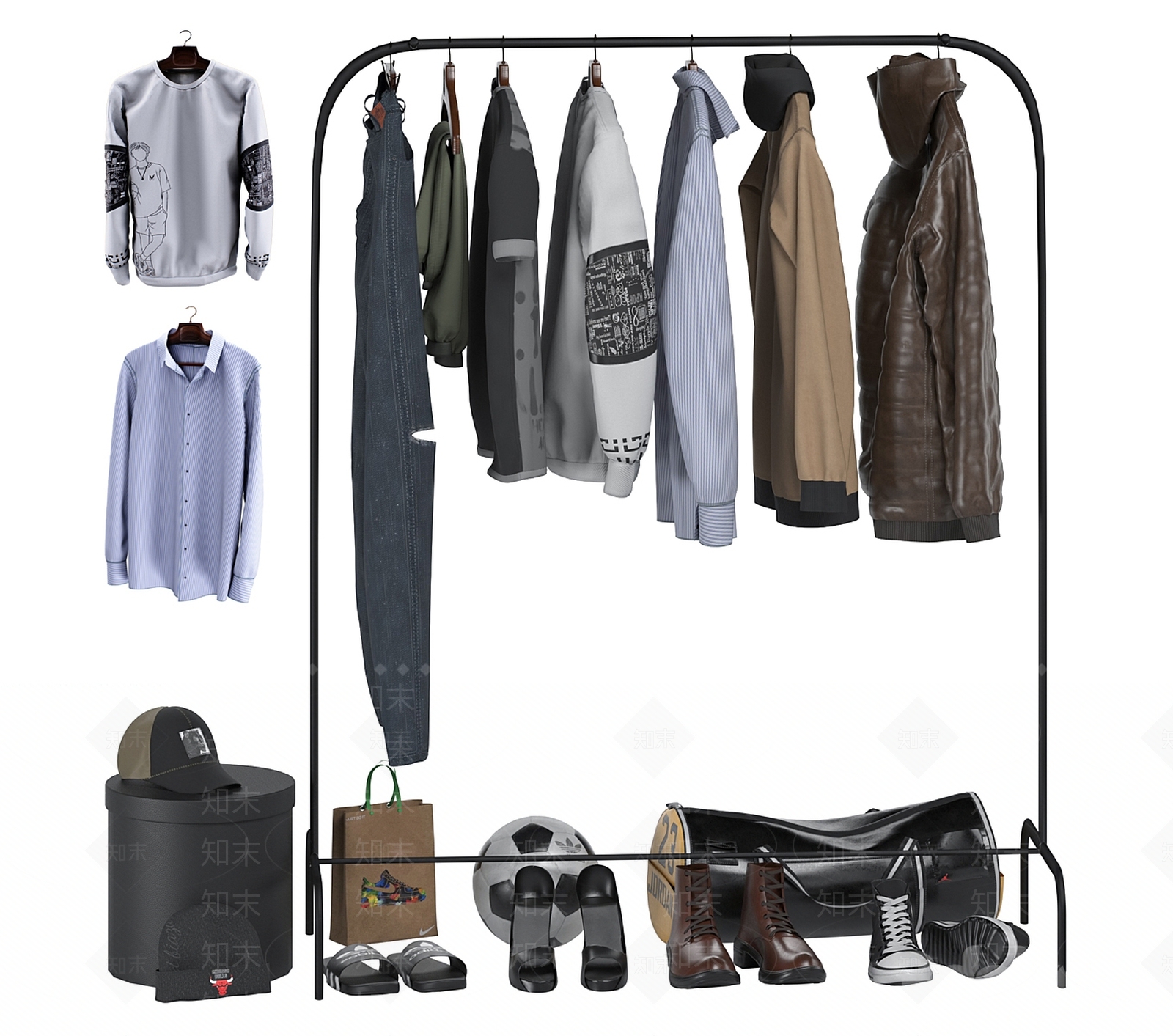 衣服SU模型下载【ID:1175090756】