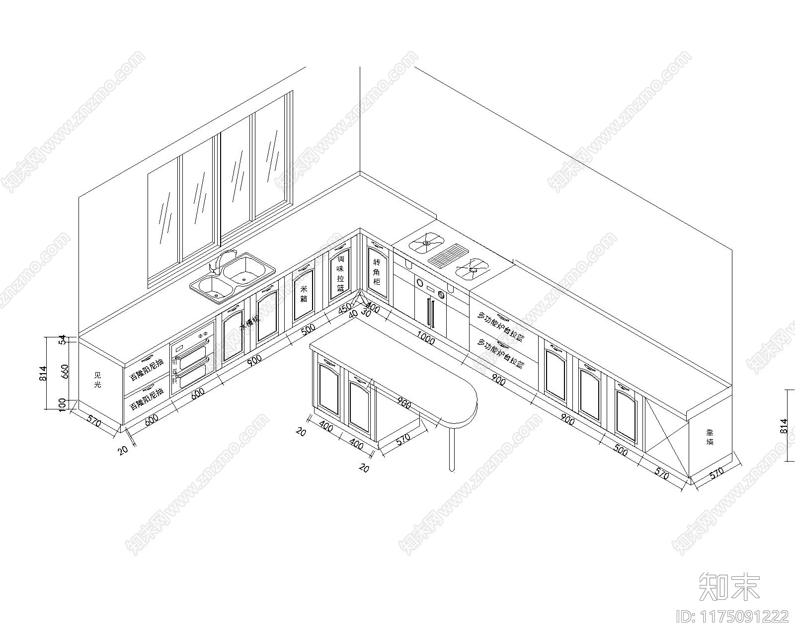 欧式综合家具图库cad施工图下载【ID:1175091222】