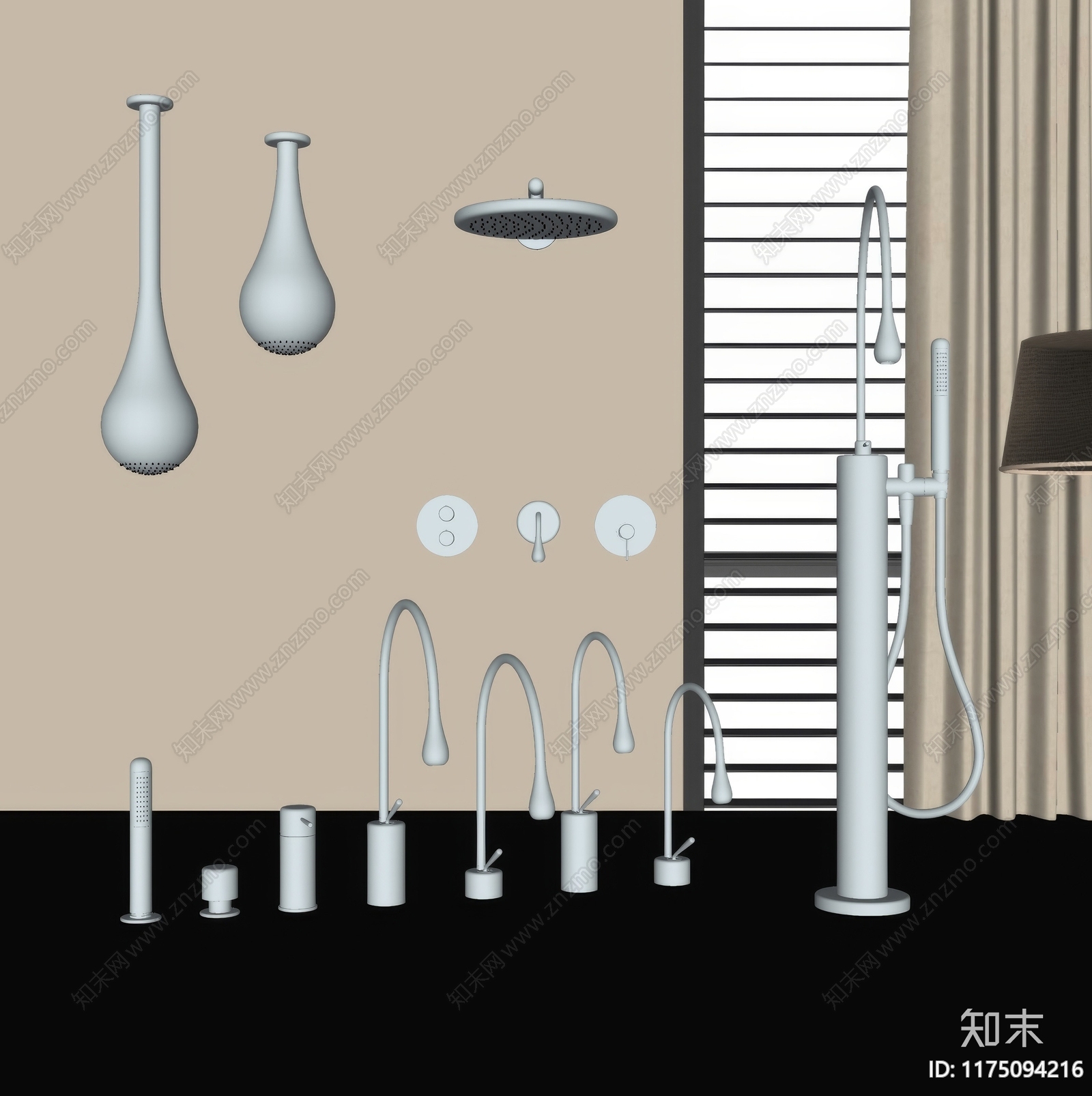 现代水龙头SU模型下载【ID:1175094216】