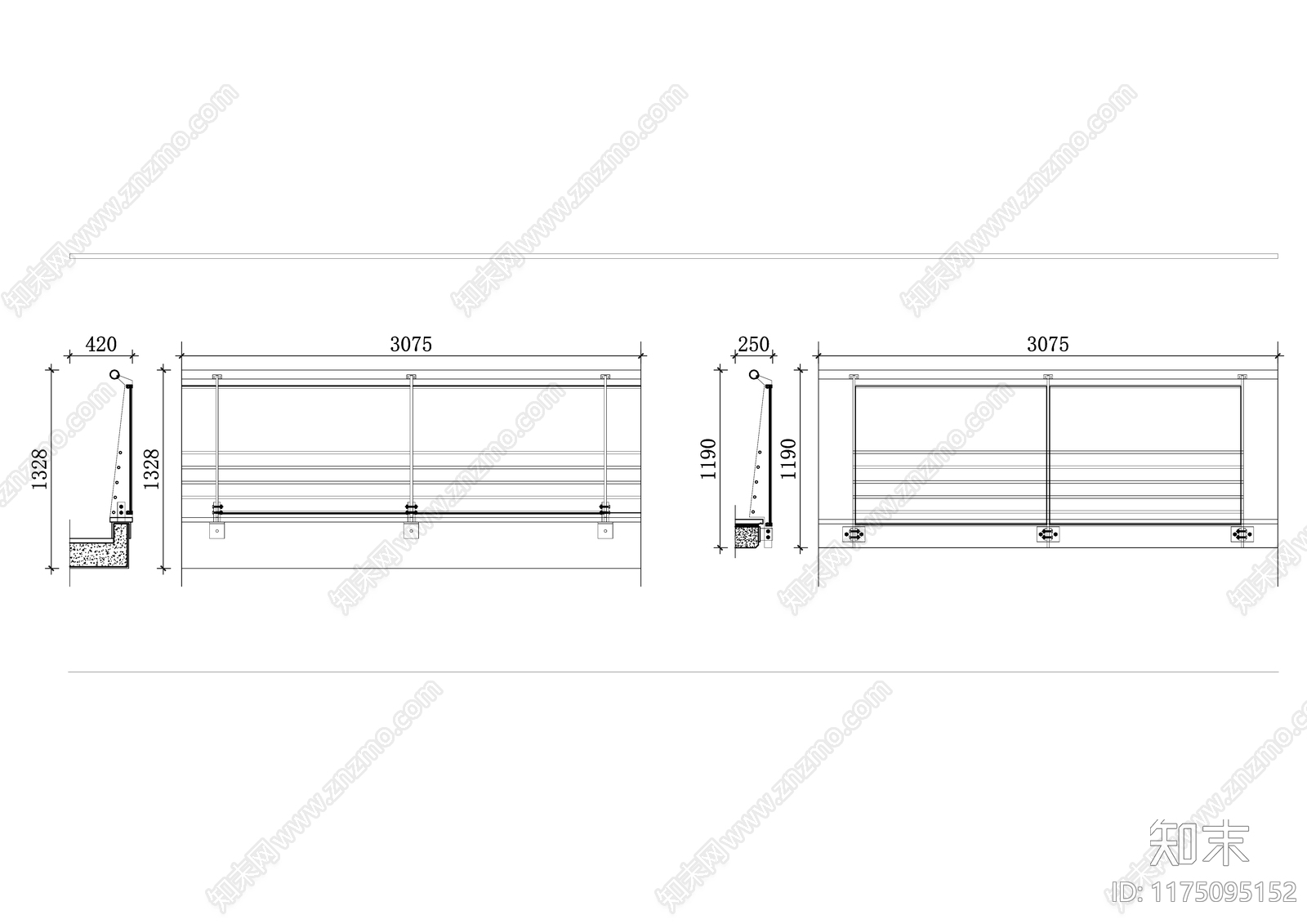 现代庭院cad施工图下载【ID:1175095152】