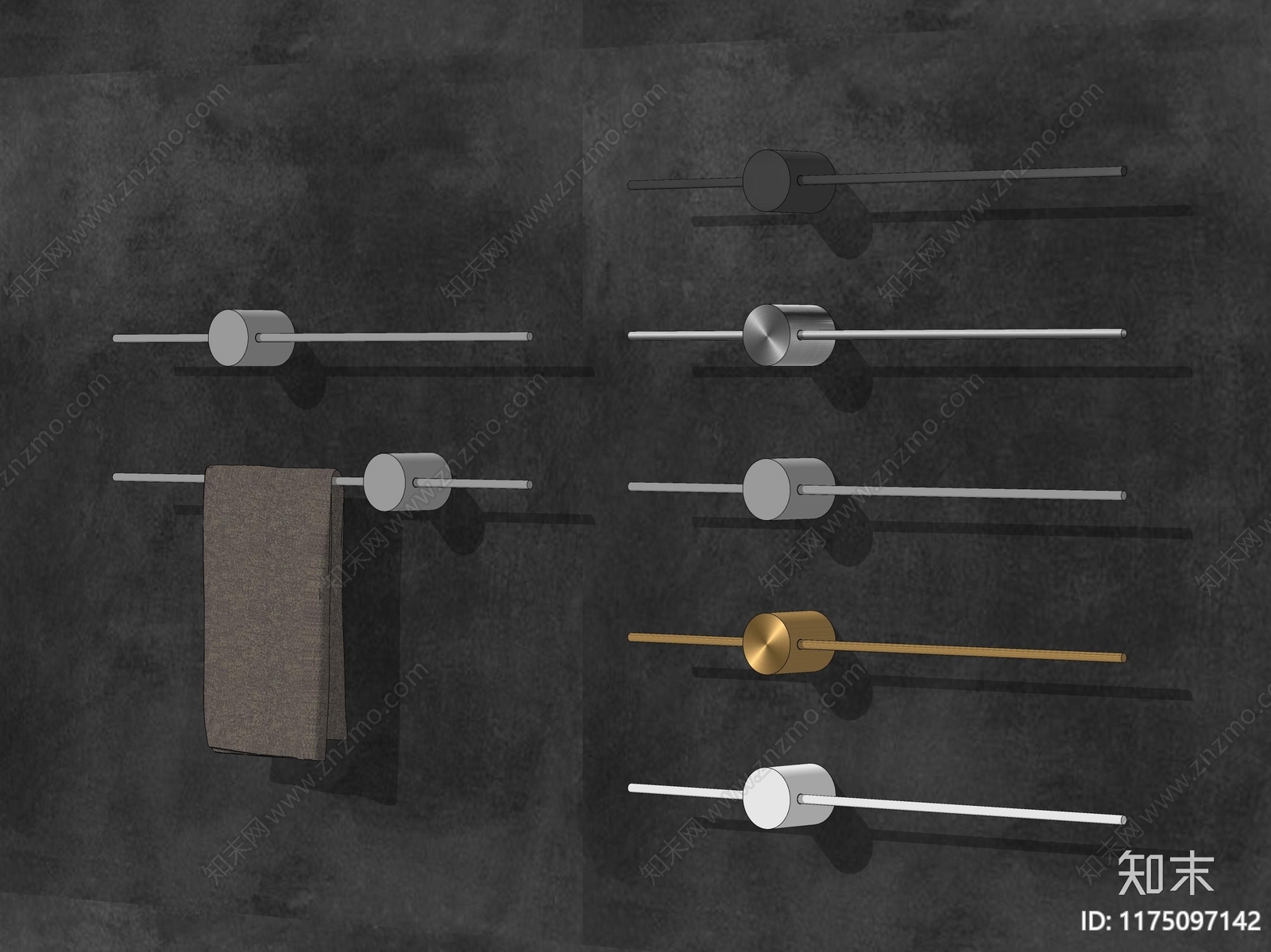 毛巾架SU模型下载【ID:1175097142】