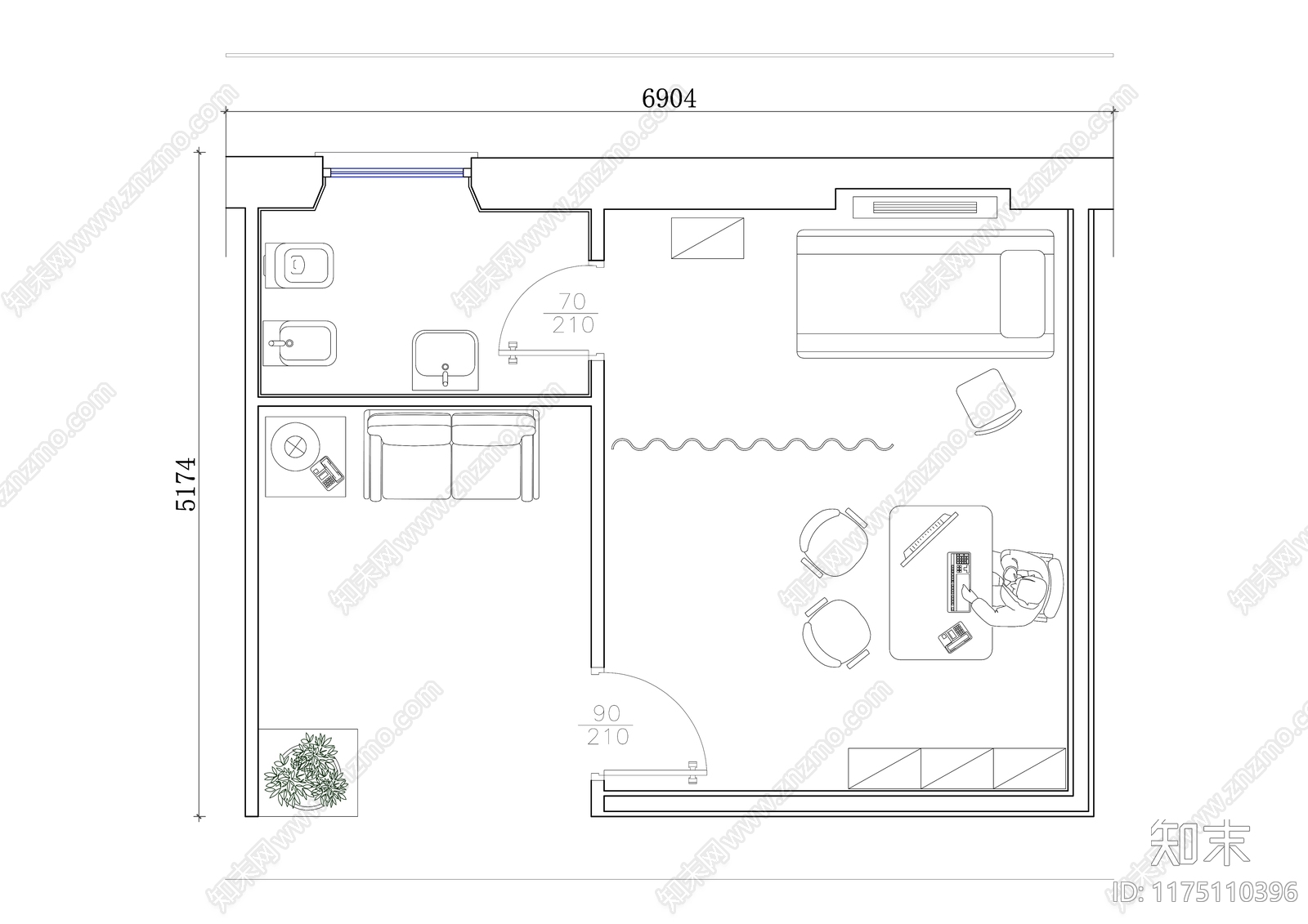 现代医院cad施工图下载【ID:1175110396】