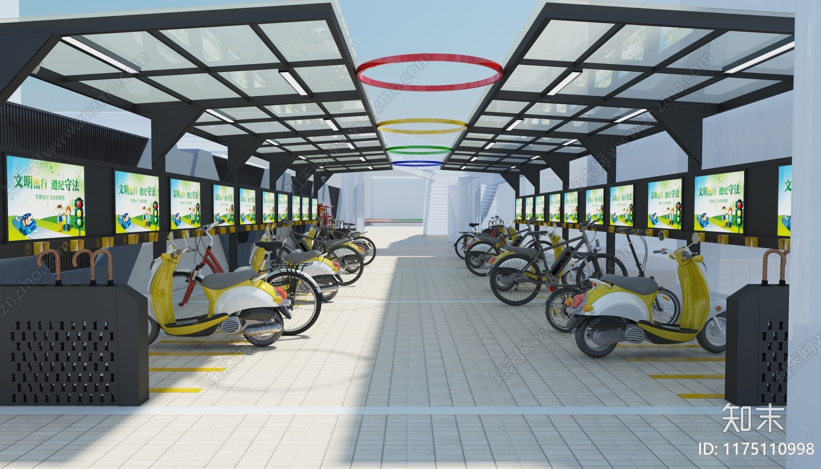 现代停车场施工图下载【ID:1175110998】