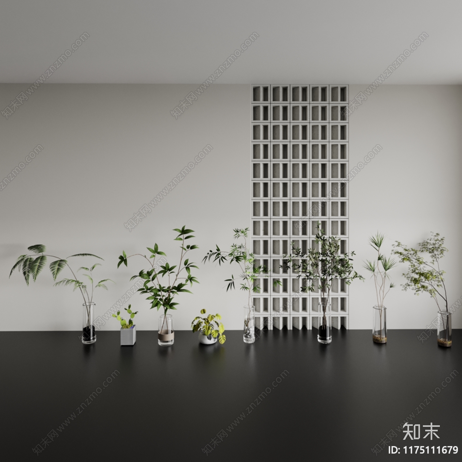 盆栽3D模型下载【ID:1175111679】