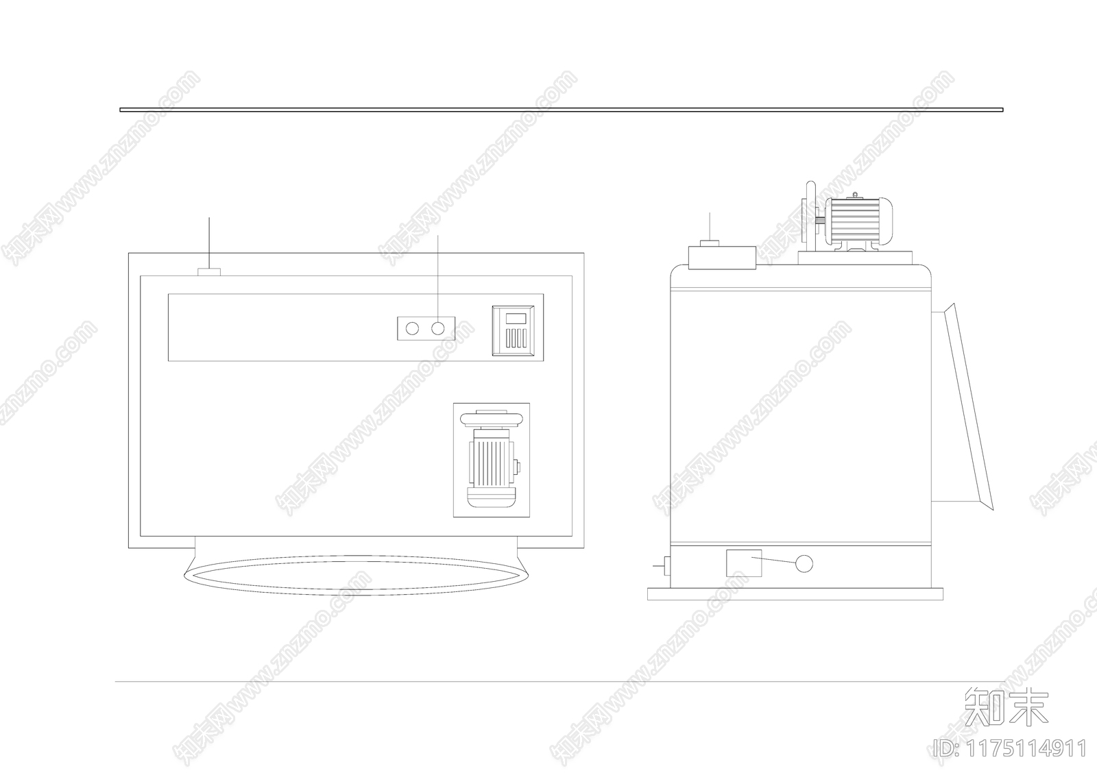 现代电器cad施工图下载【ID:1175114911】