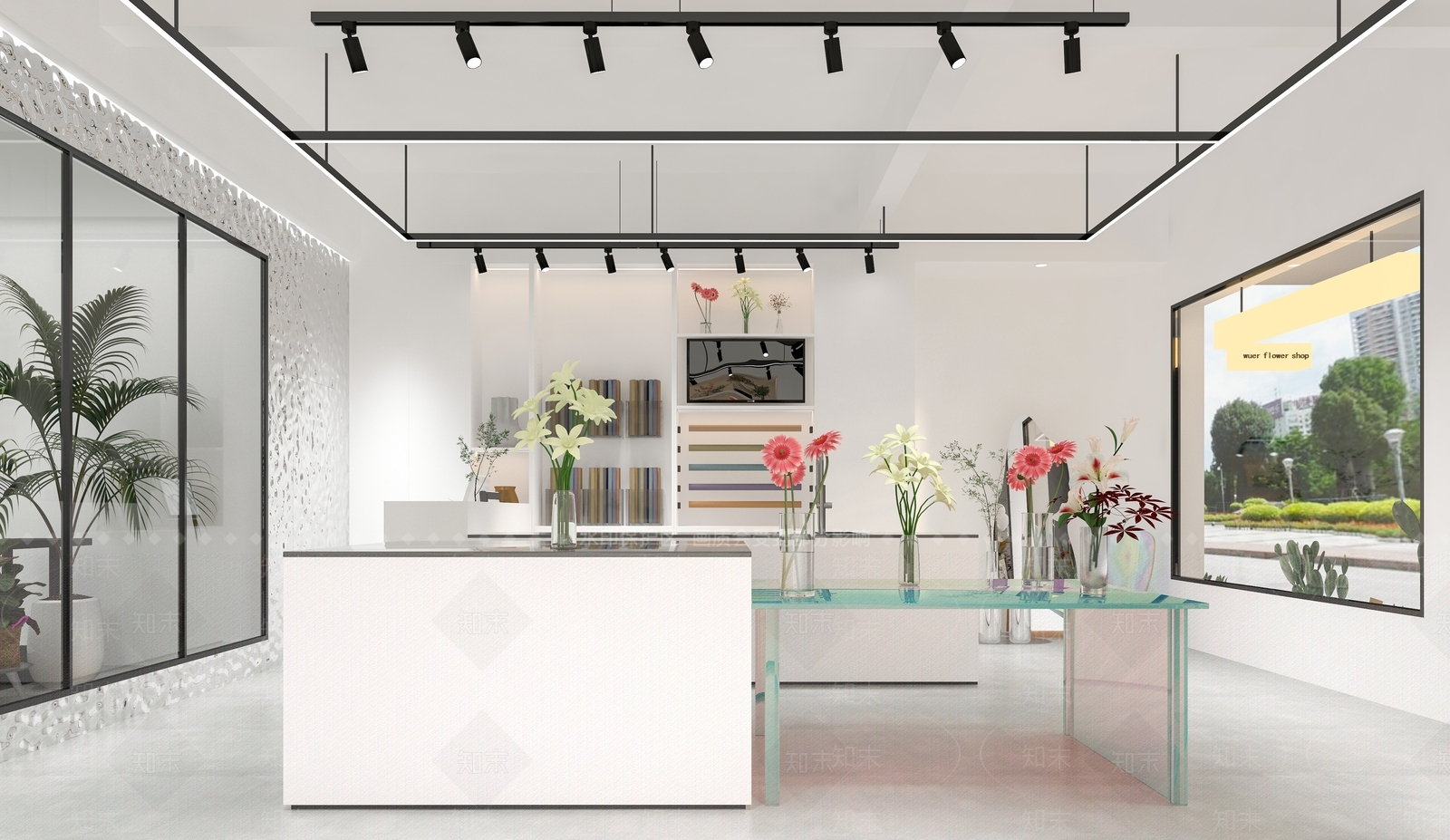 现代花店SU模型下载【ID:1175116432】