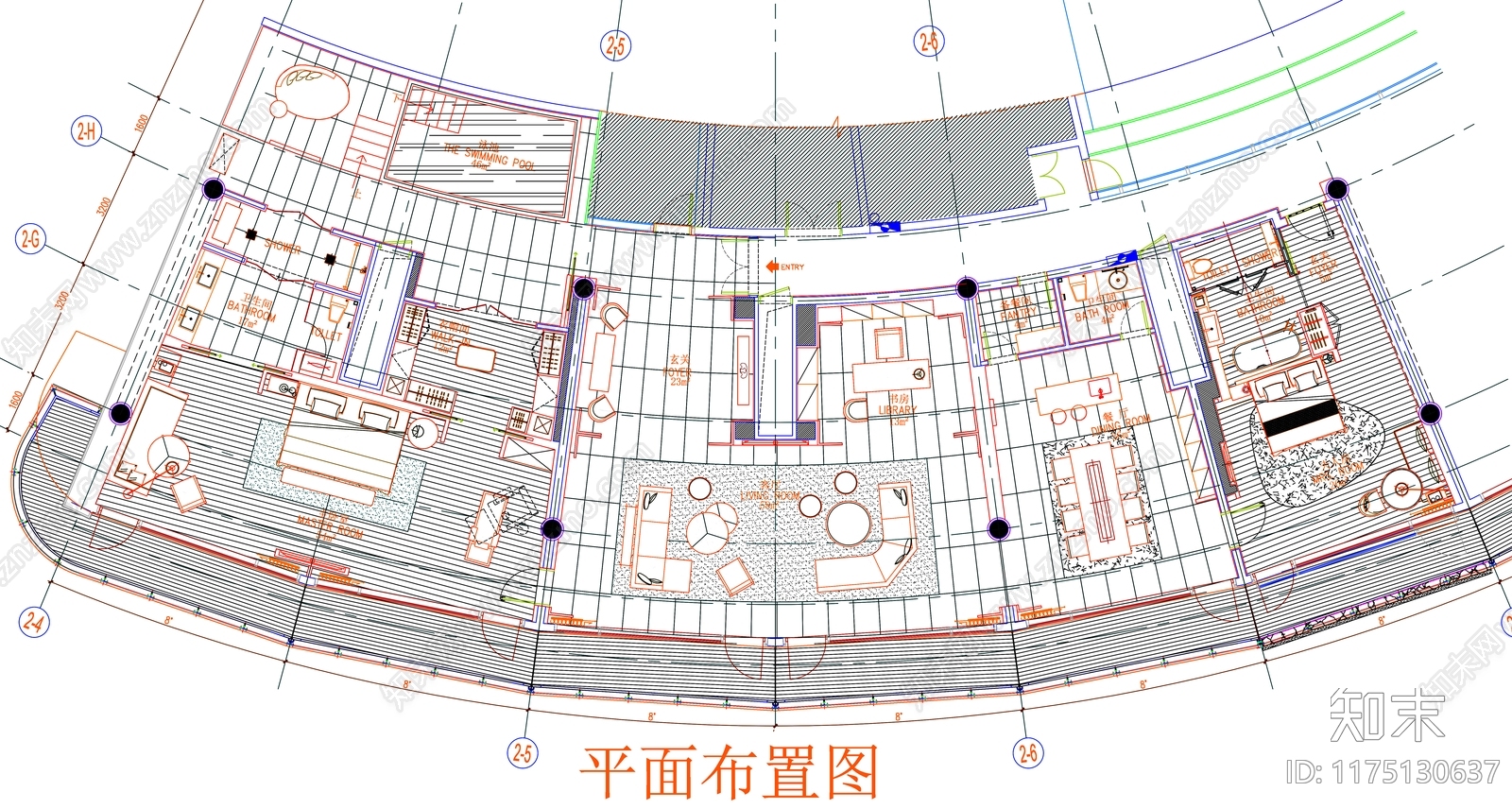 现代工装图库cad施工图下载【ID:1175130637】