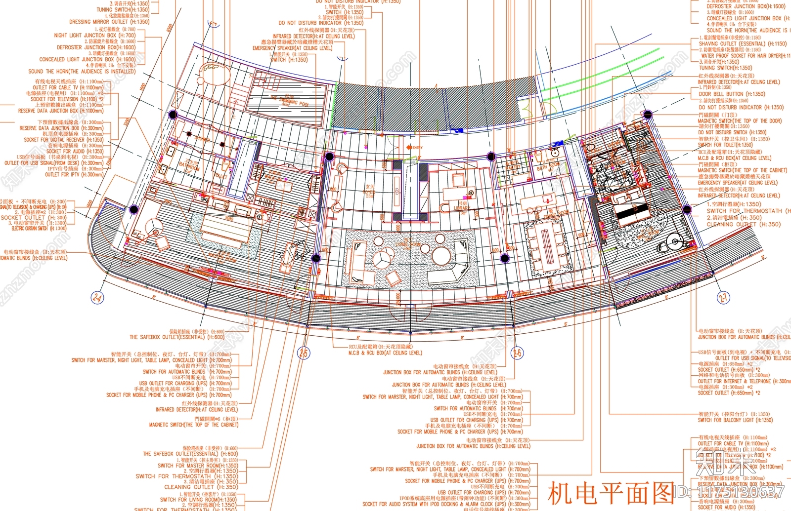 现代工装图库cad施工图下载【ID:1175130637】