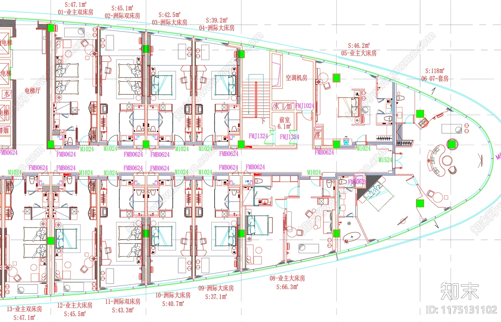 现代工装图库cad施工图下载【ID:1175131102】