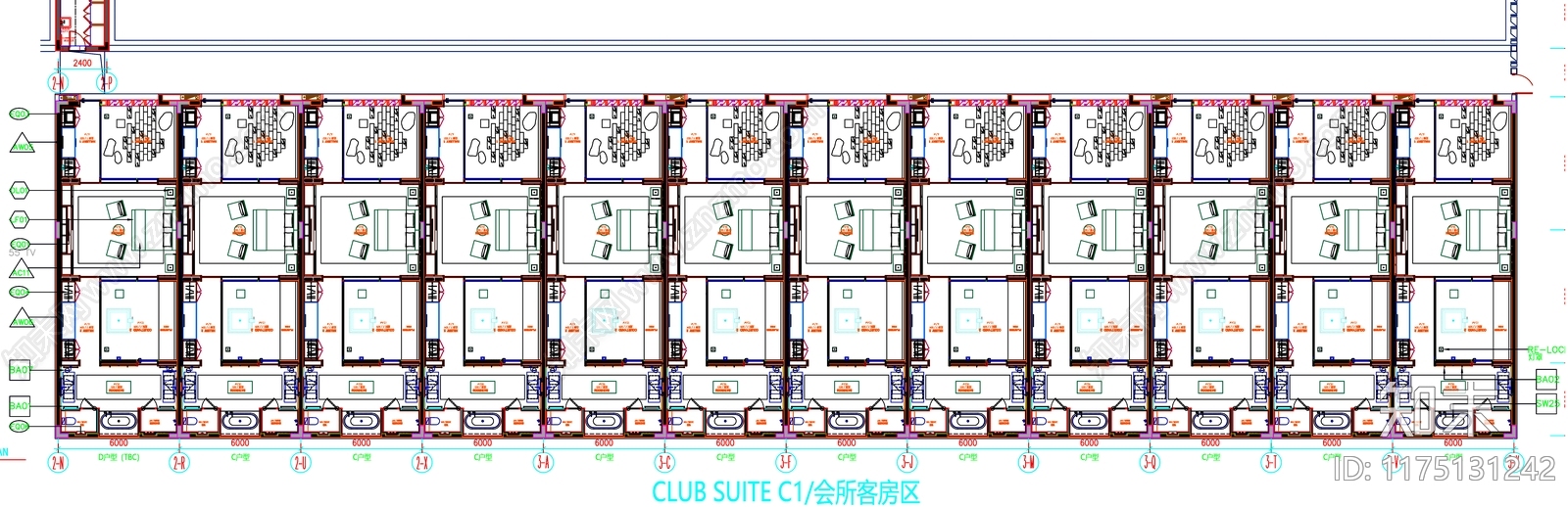 现代工装图库cad施工图下载【ID:1175131242】