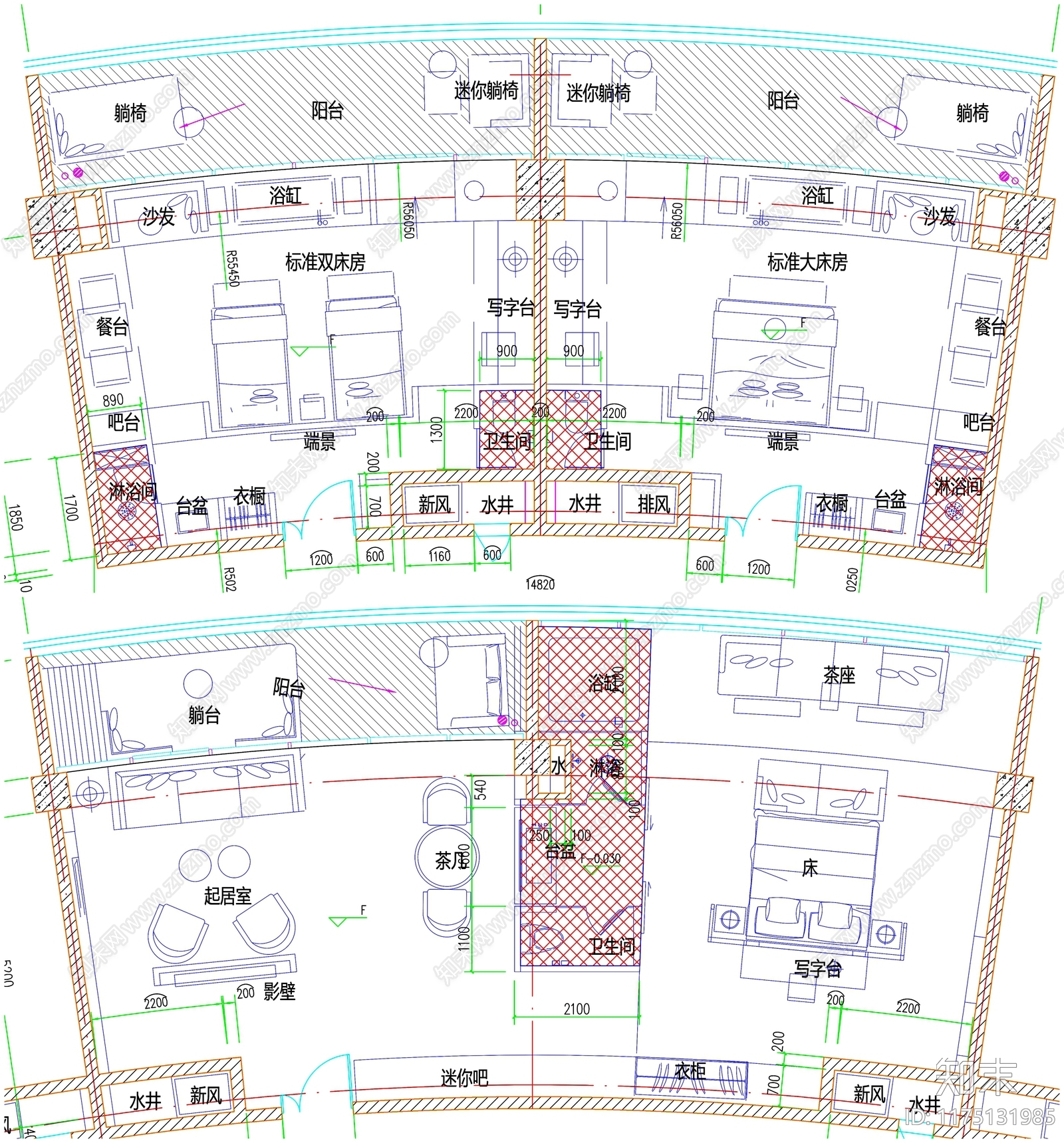 现代工装图库cad施工图下载【ID:1175131985】