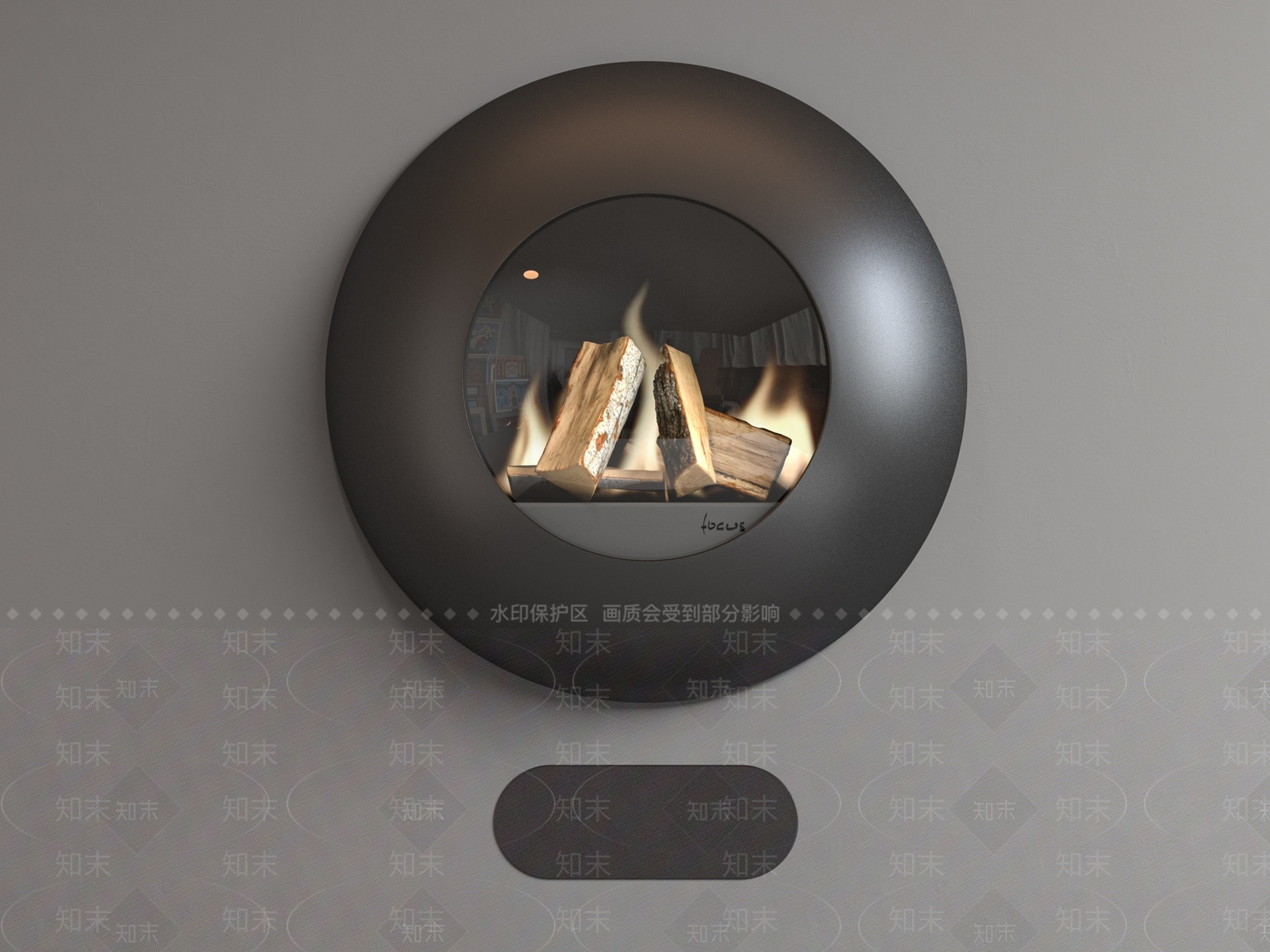 现代壁炉3D模型下载【ID:1175132354】