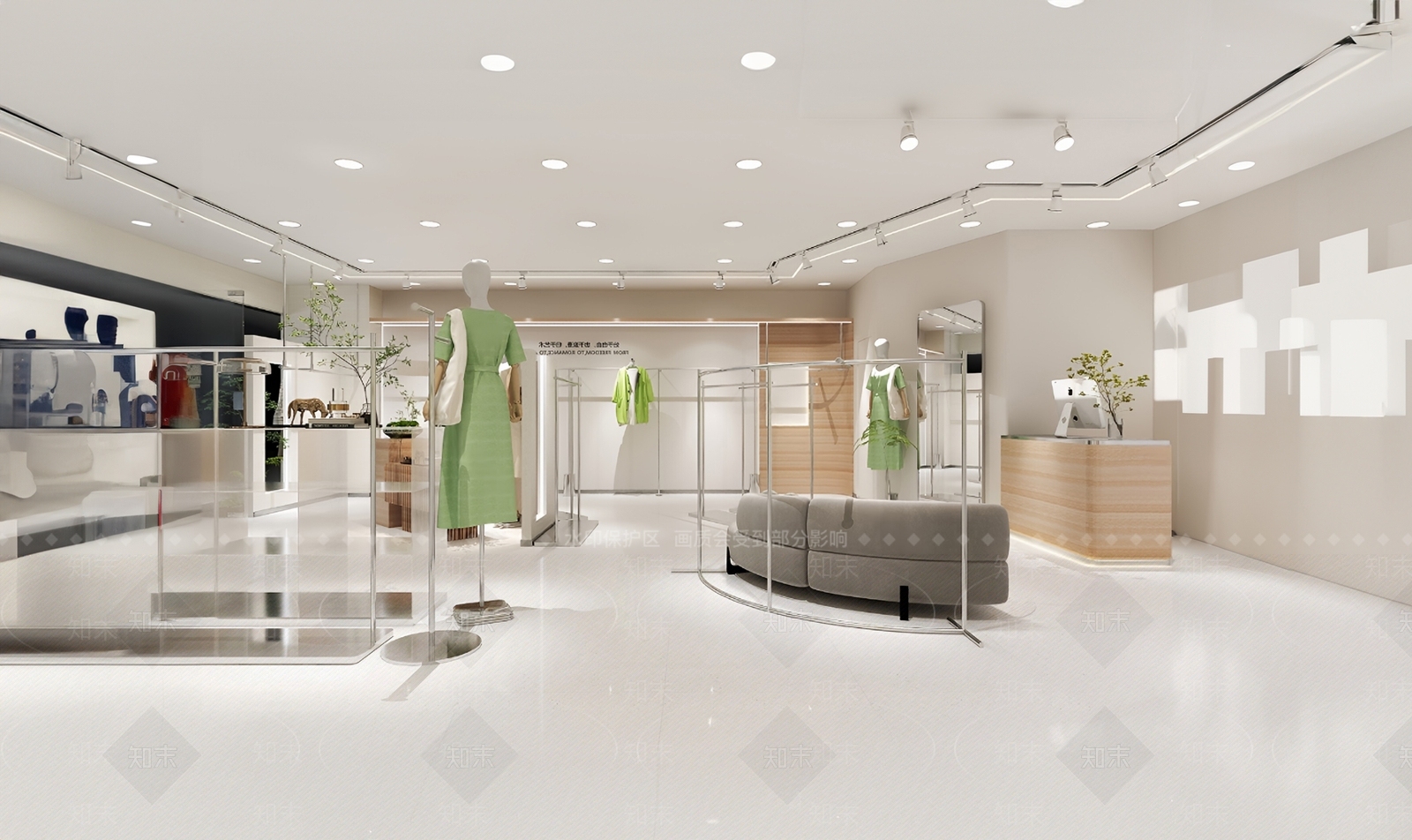 现代服装店SU模型下载【ID:1175136170】