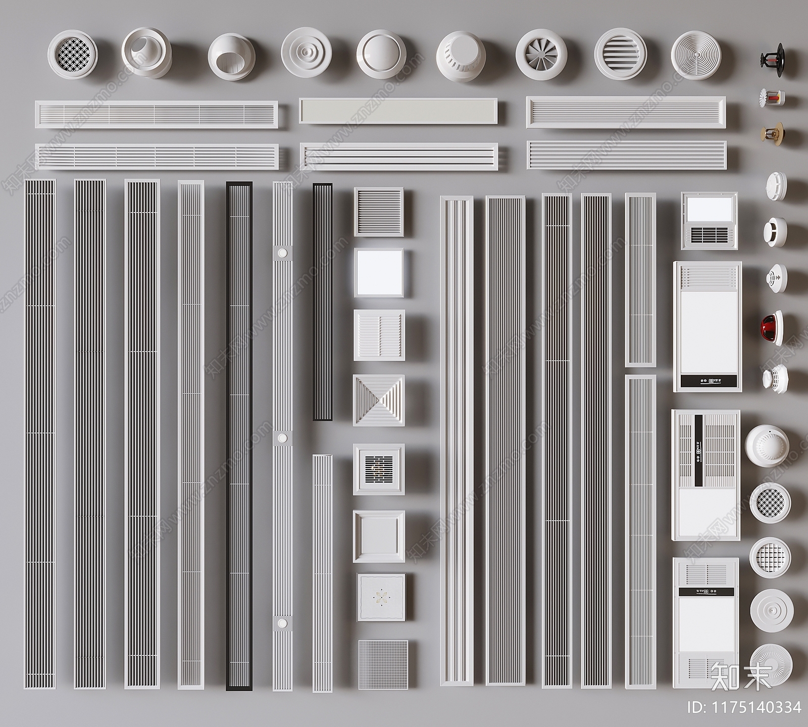 空调出风口3D模型下载【ID:1175140334】