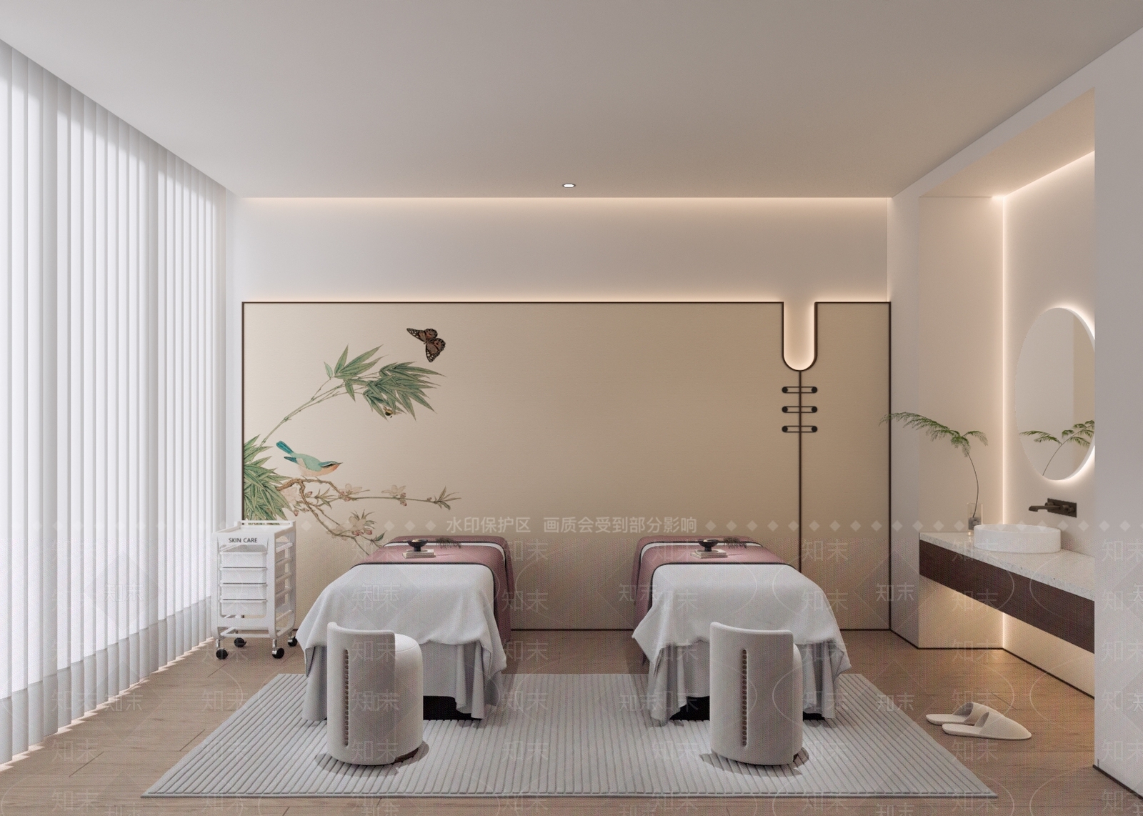现代新中式美容院3D模型下载【ID:1175152499】